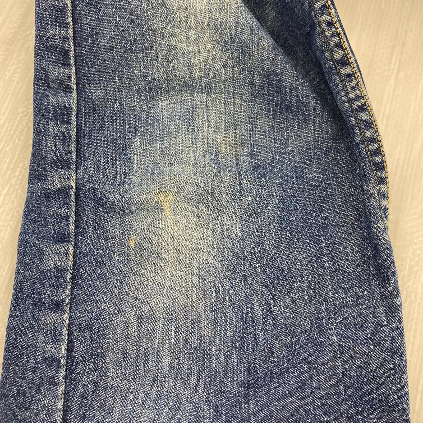 デニムパンツ 70s頃 サイド黒タグ カットオフデニム (W29程) 27 ブルー