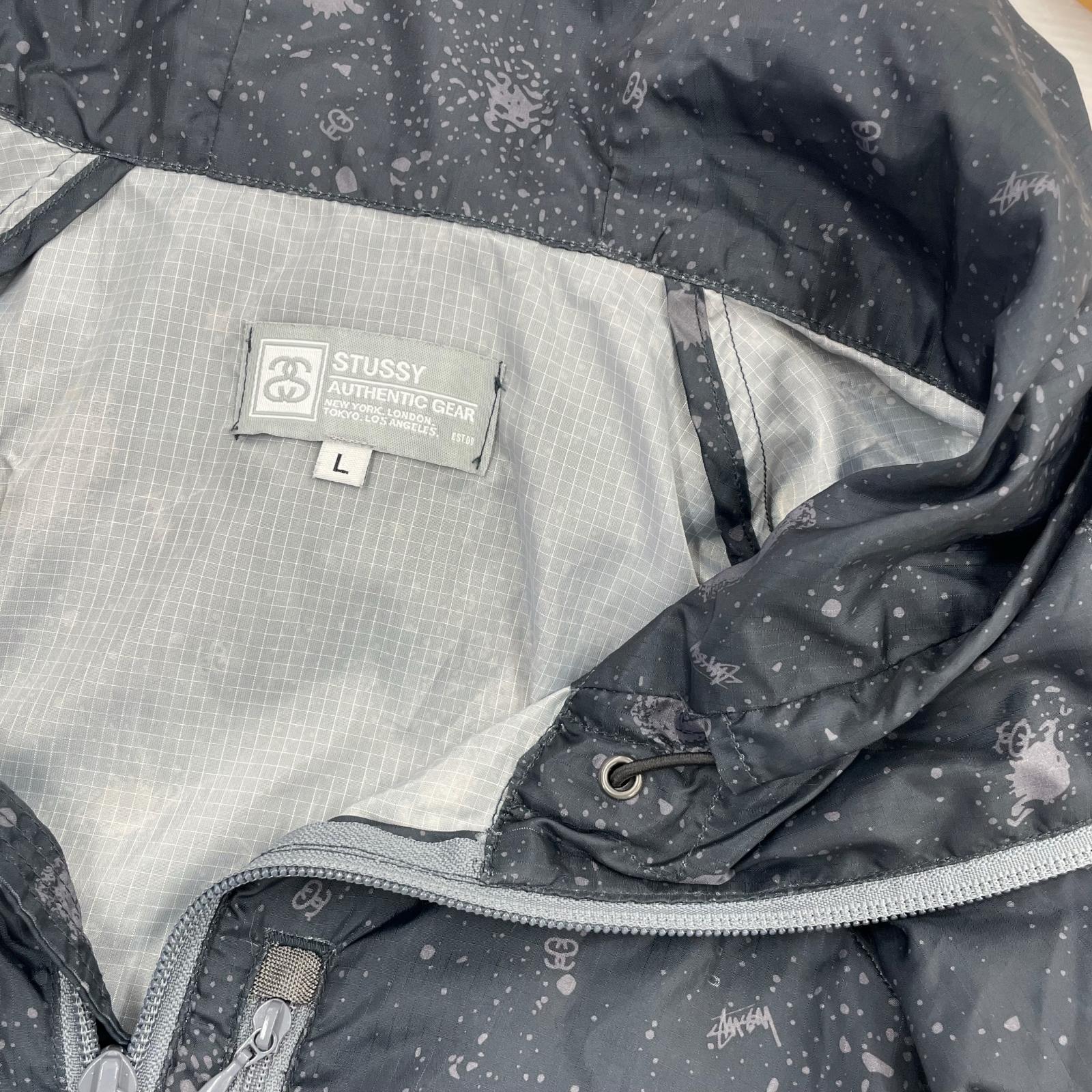ジャケット STUSSY　ブラック　ナイロンジャケット L ブラック