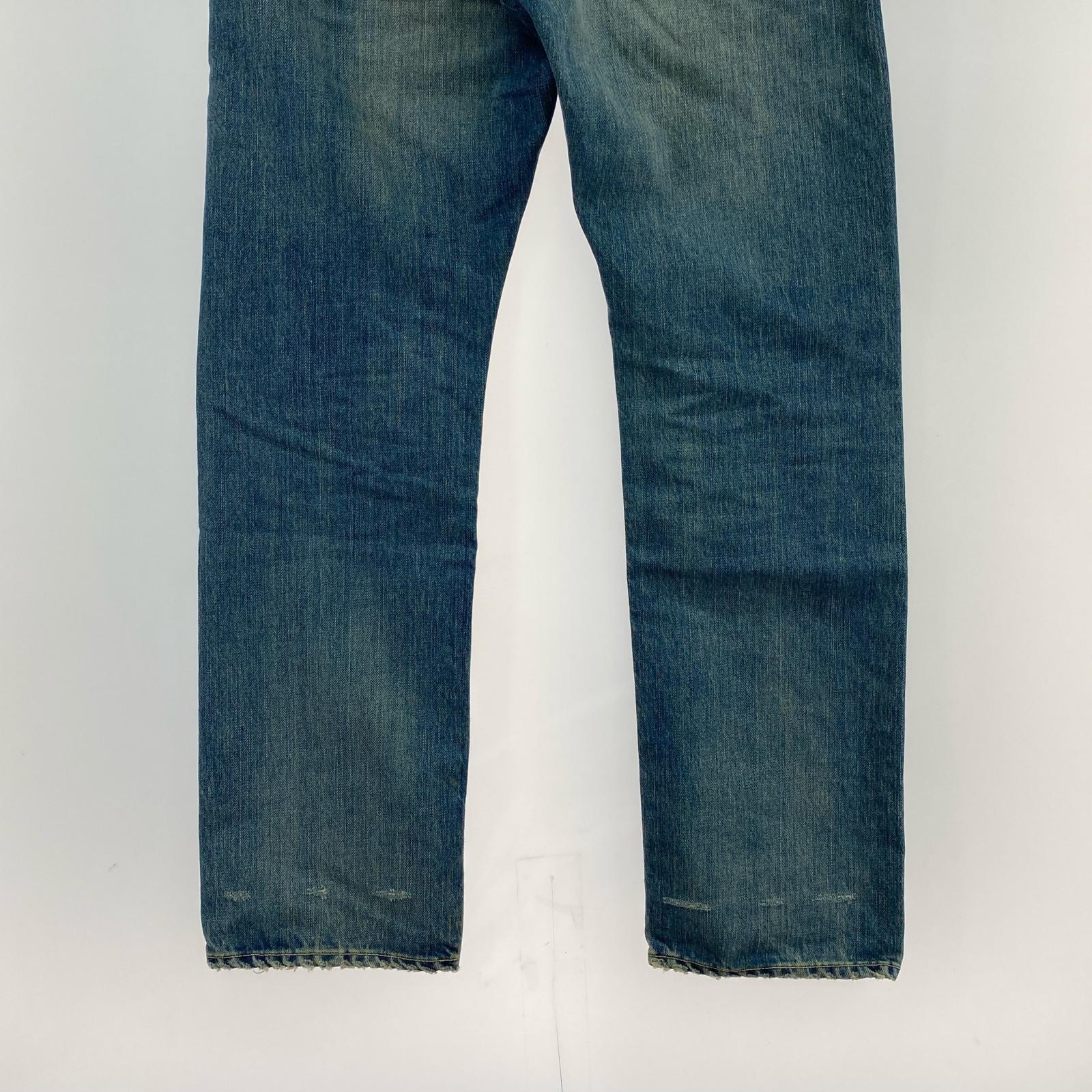 デニムパンツ HYSTERIC GLAMOUR 加工スタッズデニムパンツ 32 ブルー