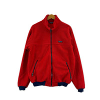 ジャケット 80s USA製 Full Zip Fleece RED L L
