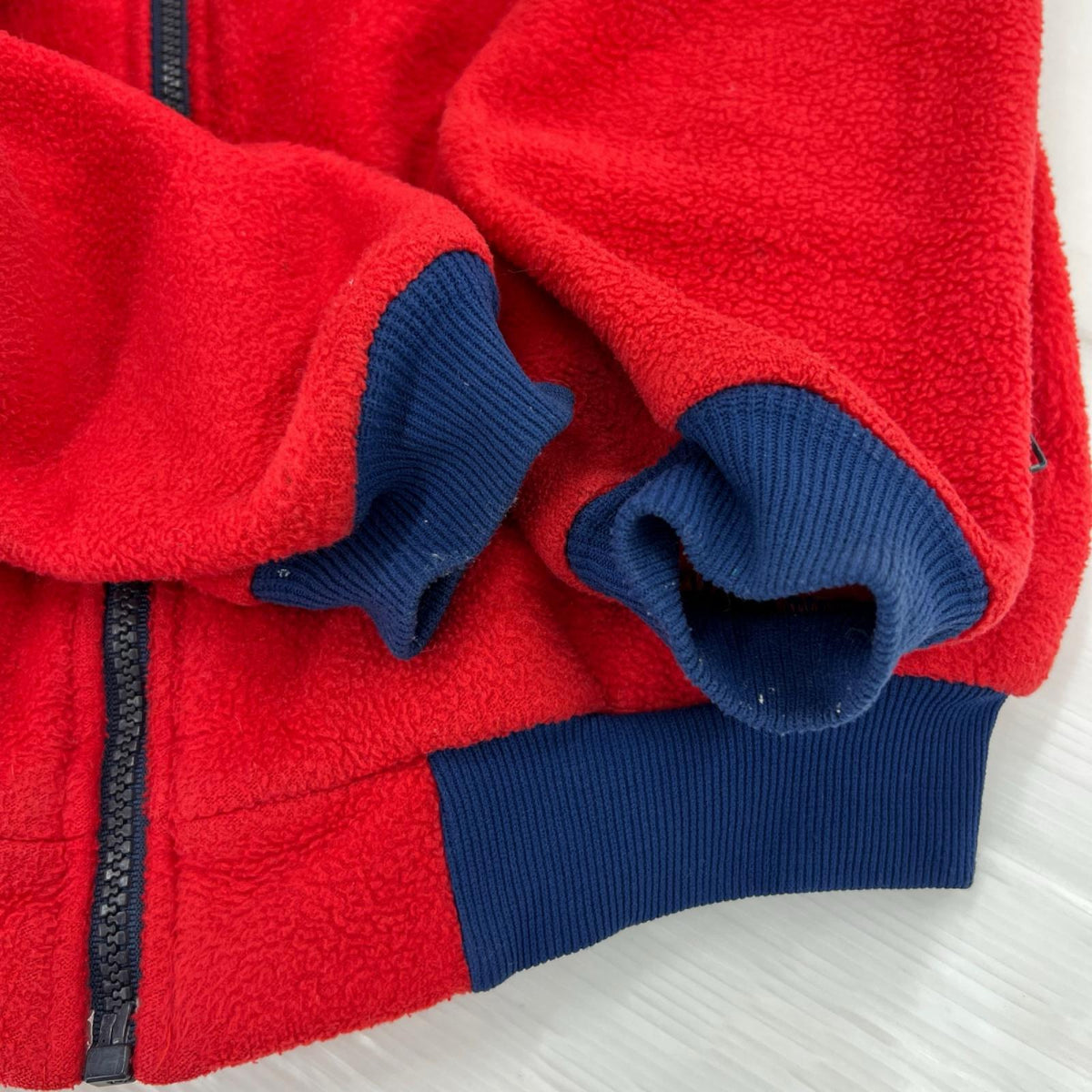 ジャケット 80s USA製 Full Zip Fleece RED L L
