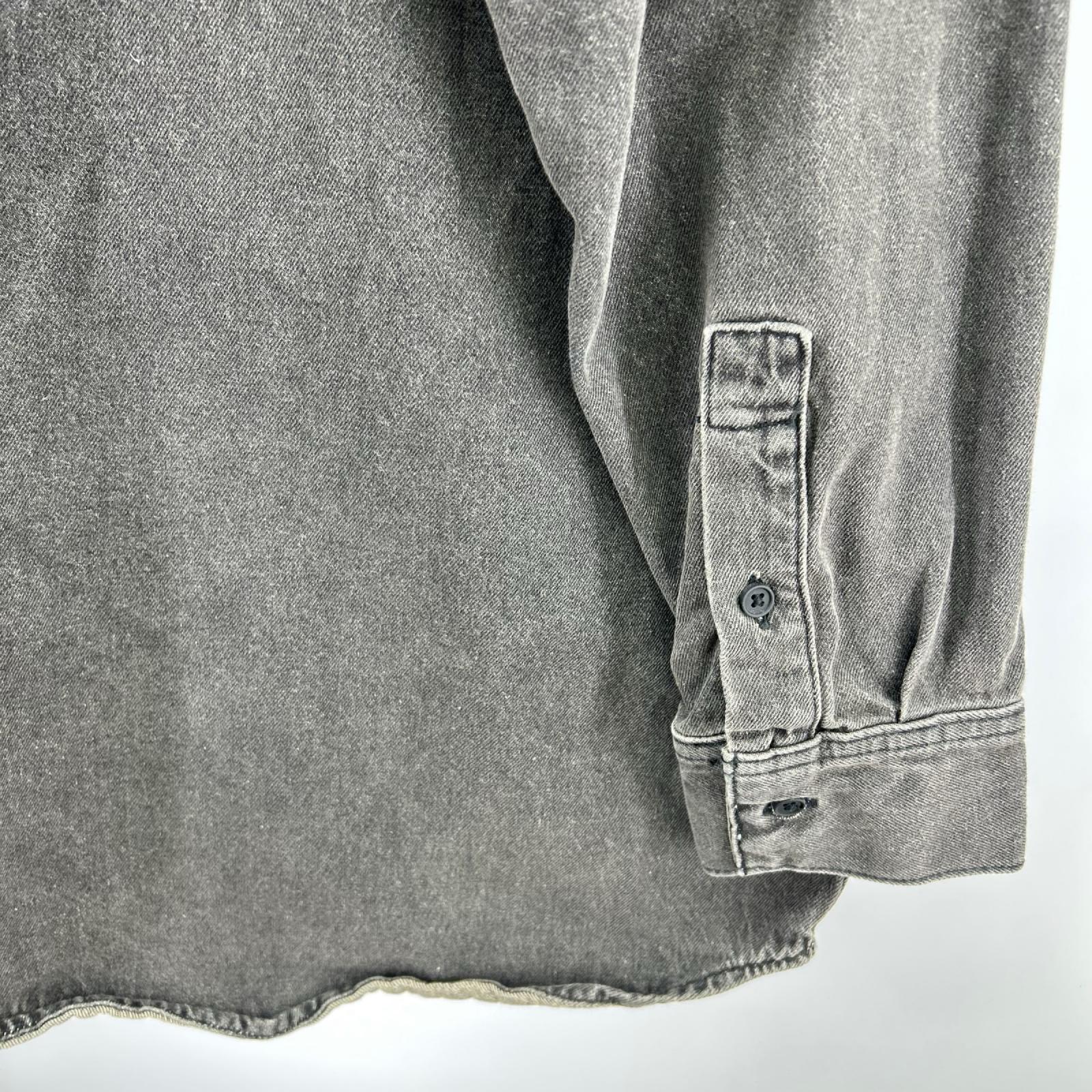 長袖シャツ ESSENTIALS FEAR OF GOD Long Sleeve Denim Shirt 186BT212011F 黒 (S) S ブラック