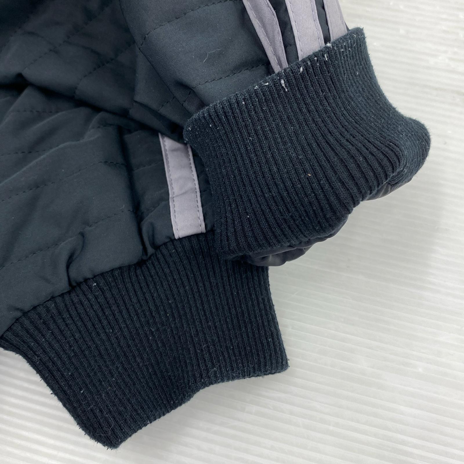 ジャケット ハーフジップナイロン ジャケット 黒 オレンジ L