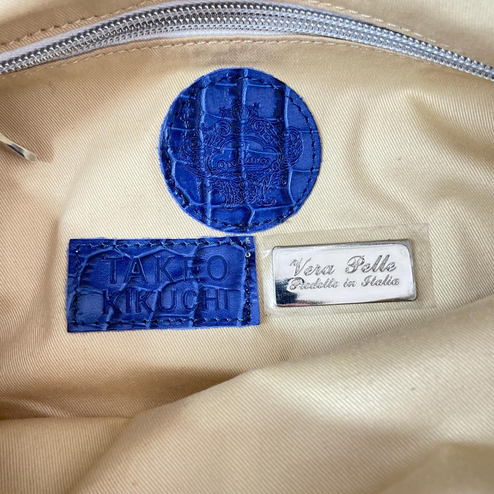 その他バッグ リネン 青 TAKEO KIKUCHI ベージュ