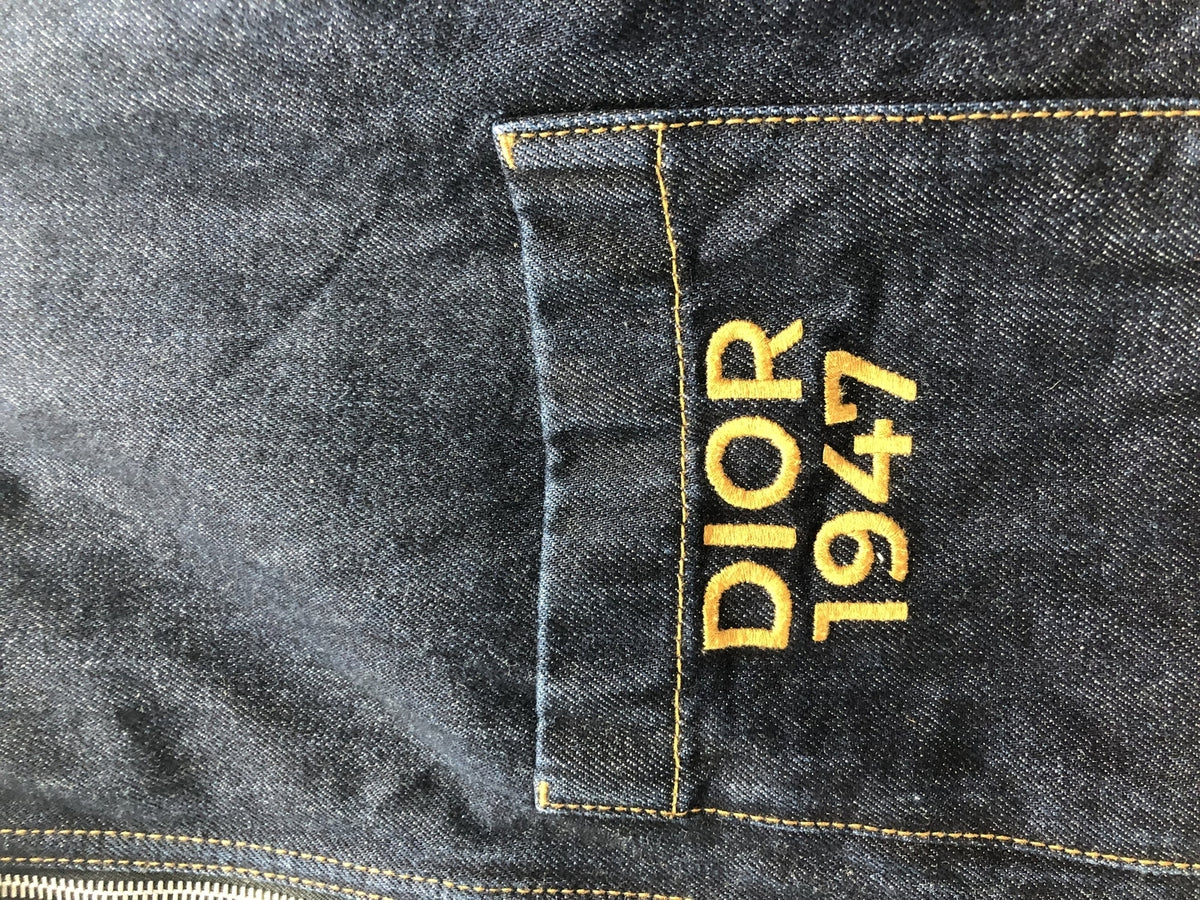Dior 1947 刺繍 ﾃﾞﾆﾑｼﾞｬｹｯﾄ size50
