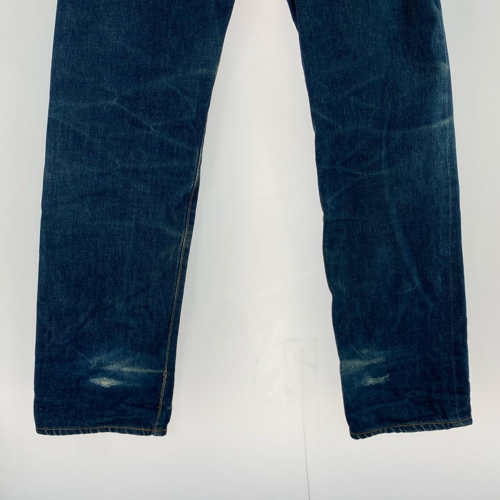 デニムパンツ EVISU 2504XX シンチバックデニムパンツ 30×36 インディゴ ブルー