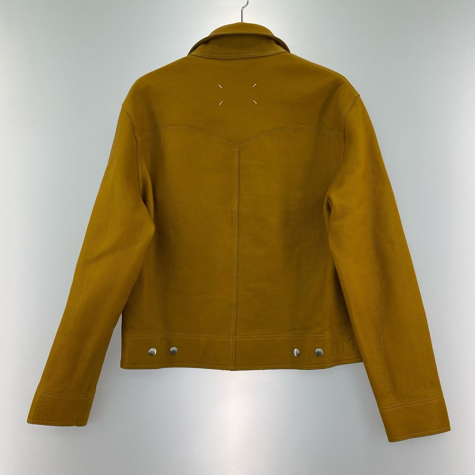 ジャケット MAISON MARGIELA Reversible Leather Sports Jacket リバーシブルレザージャケット キャメル