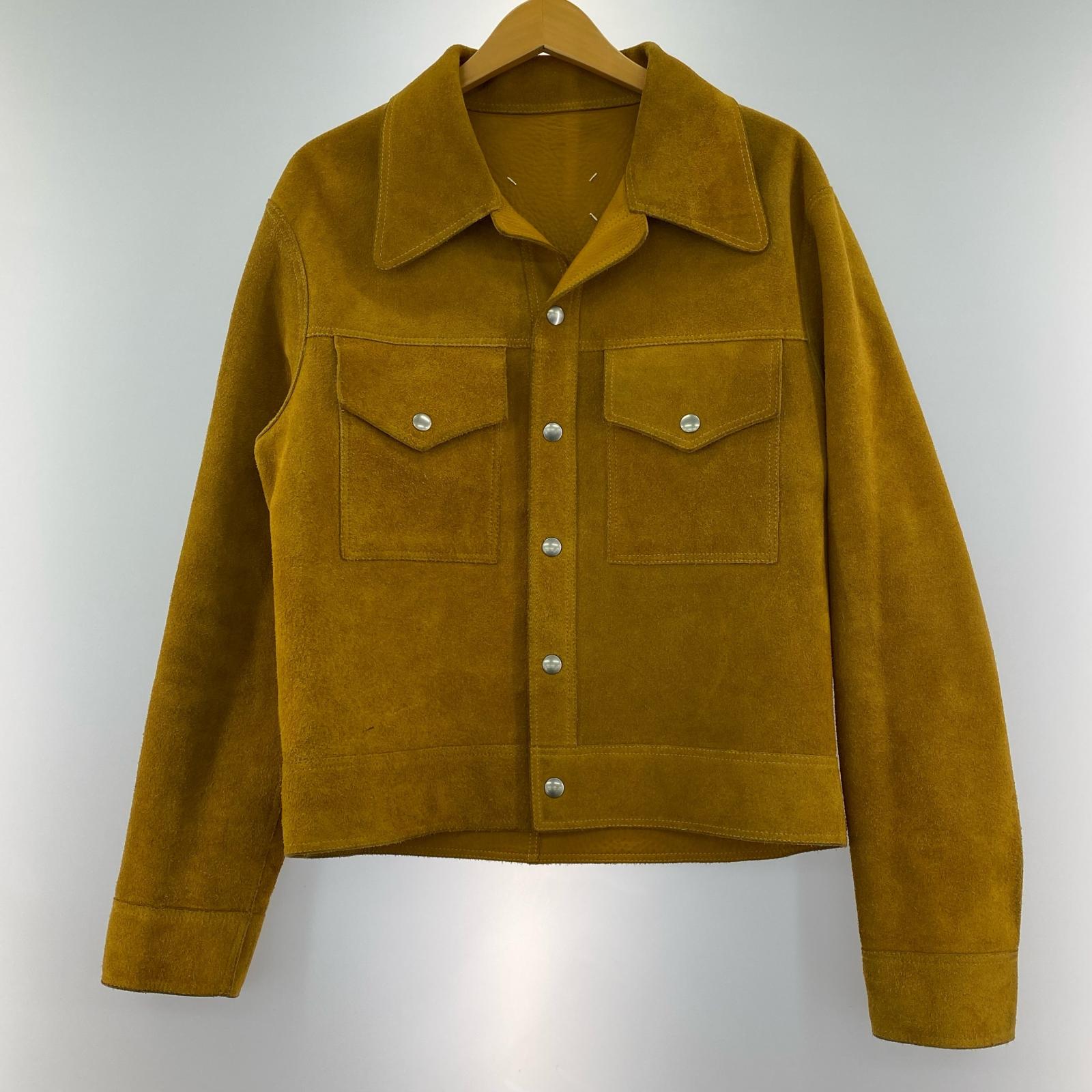 ジャケット MAISON MARGIELA Reversible Leather Sports Jacket リバーシブルレザージャケット キャメル