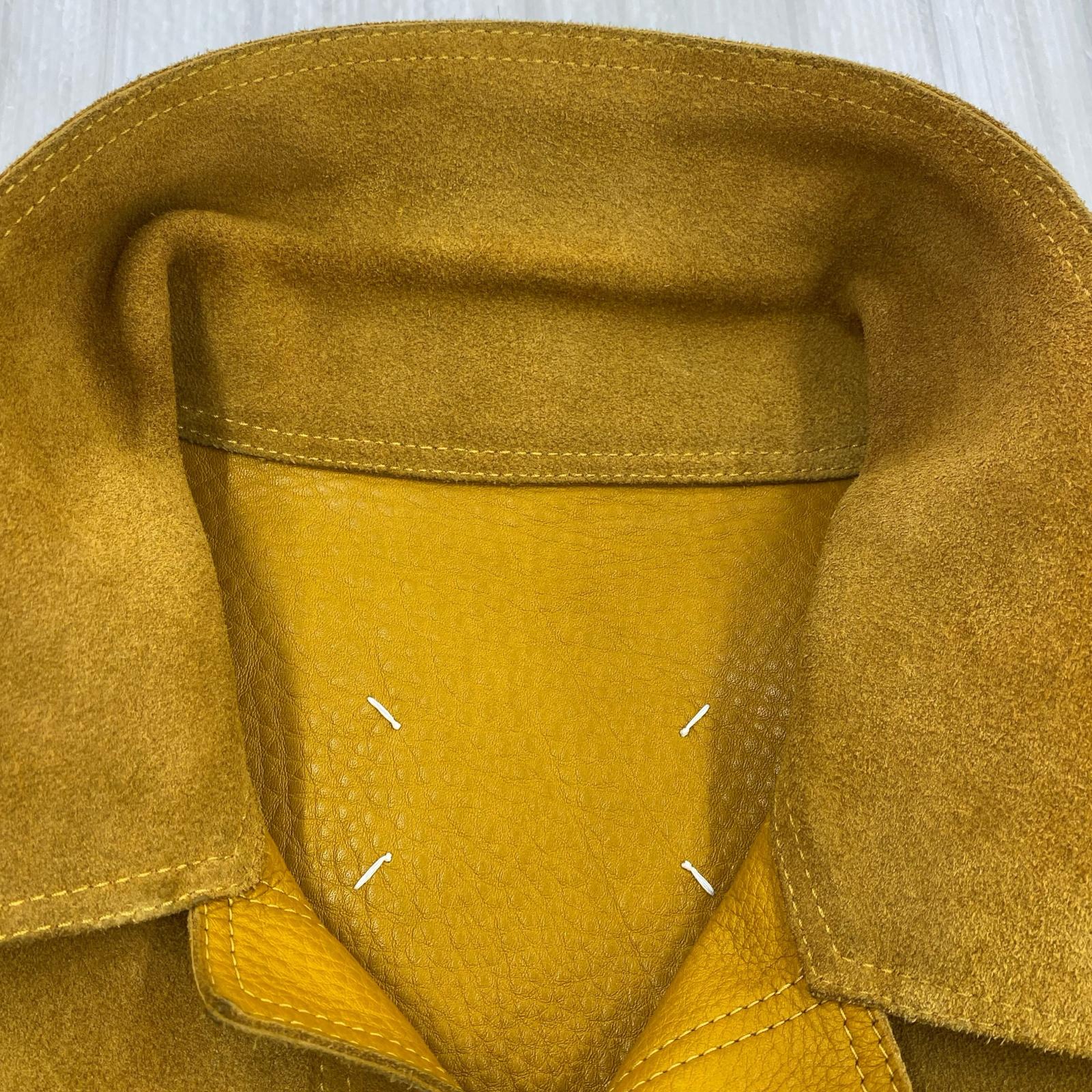 ジャケット MAISON MARGIELA Reversible Leather Sports Jacket リバーシブルレザージャケット キャメル