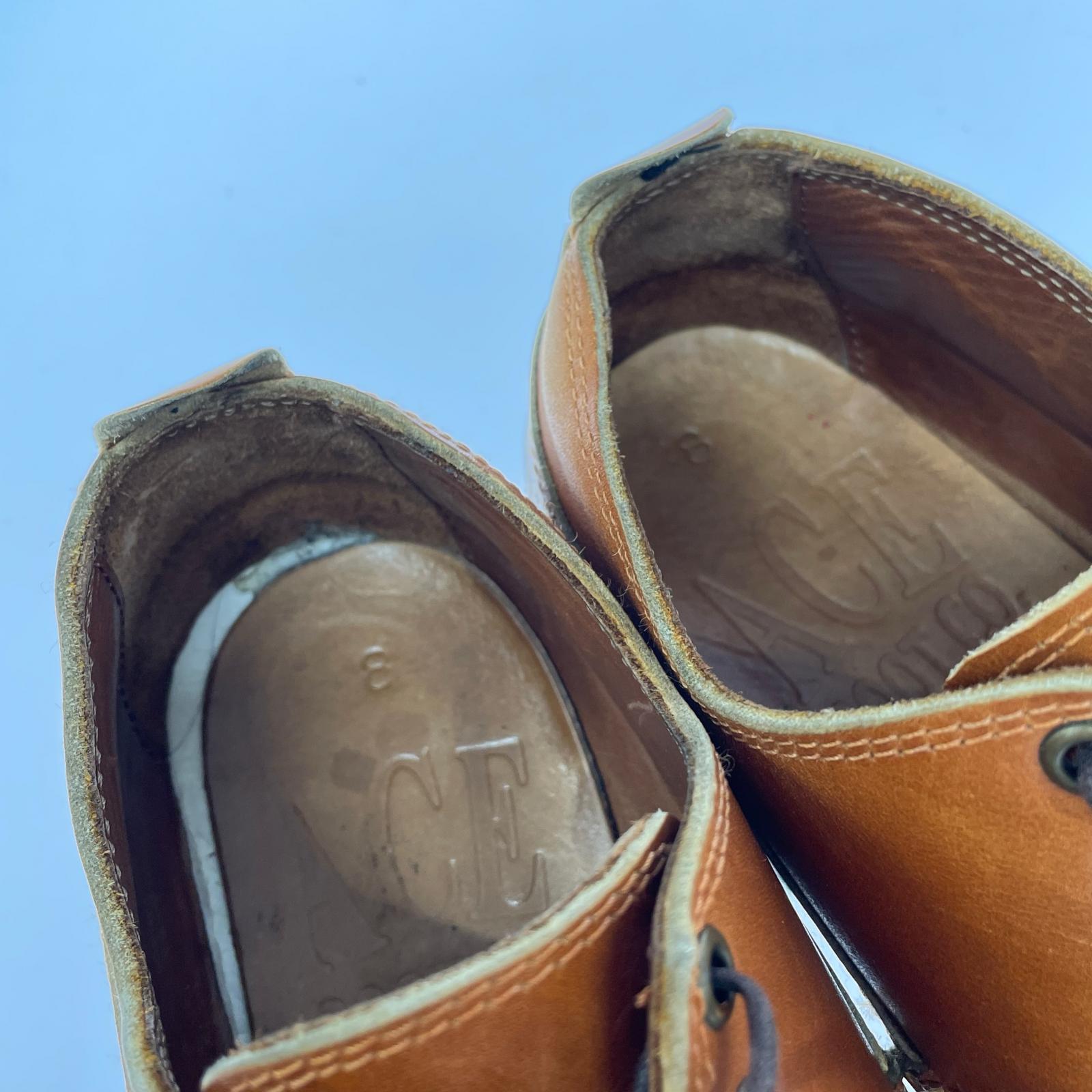 シューズ ACE BOOT CO. モックトゥレザーシューズ 8 ブラウン ブラウン