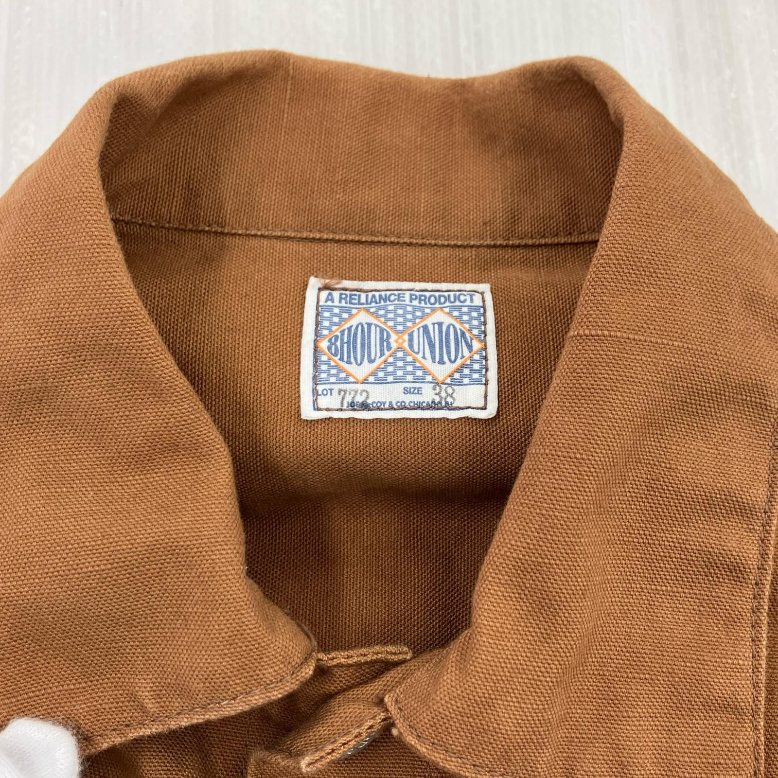 ジャケット 8HOUR UNION DUCK JACKET MJ16031 38 ブラウン