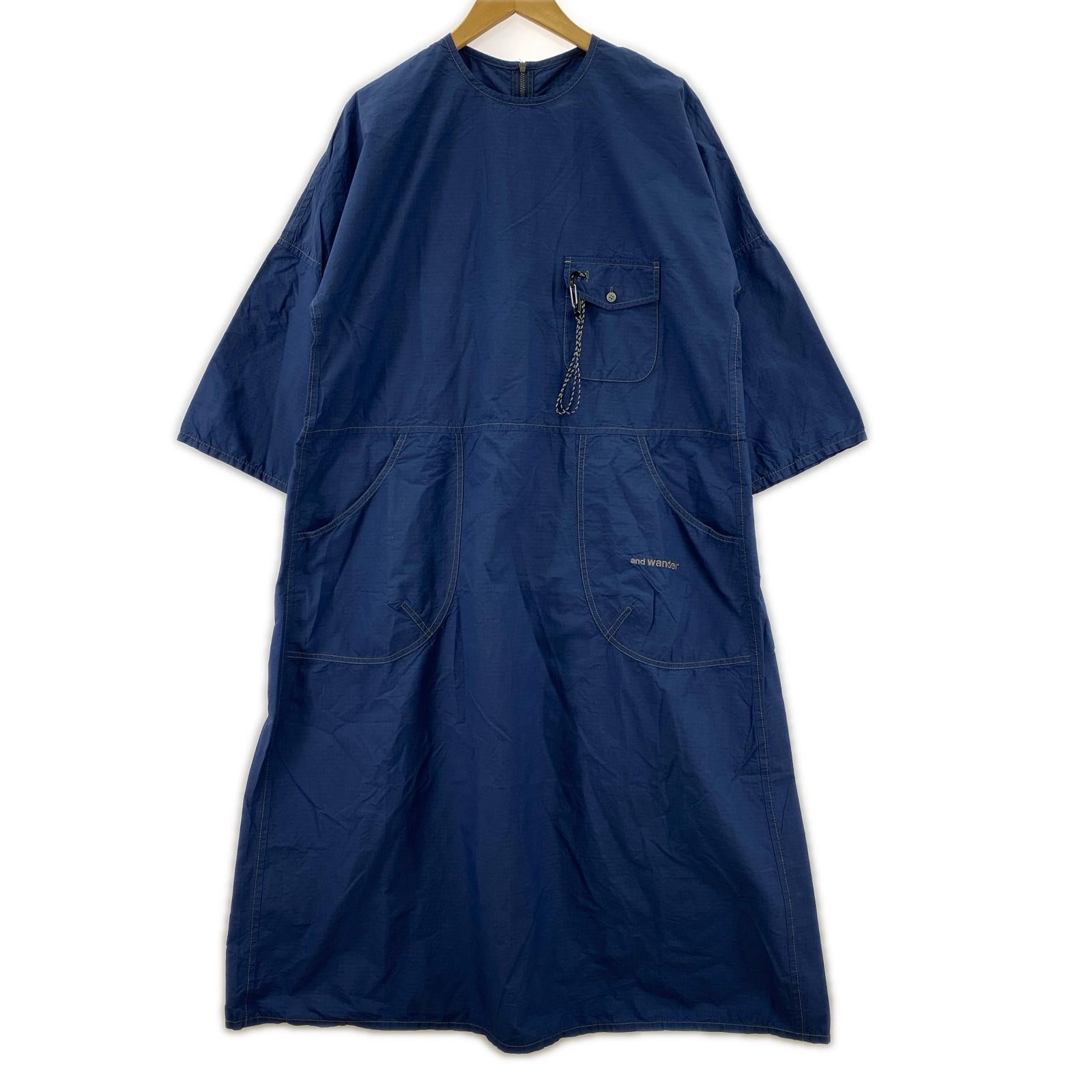 ワンピース CORDURA cotton rip dress ネイビー S ネイビー