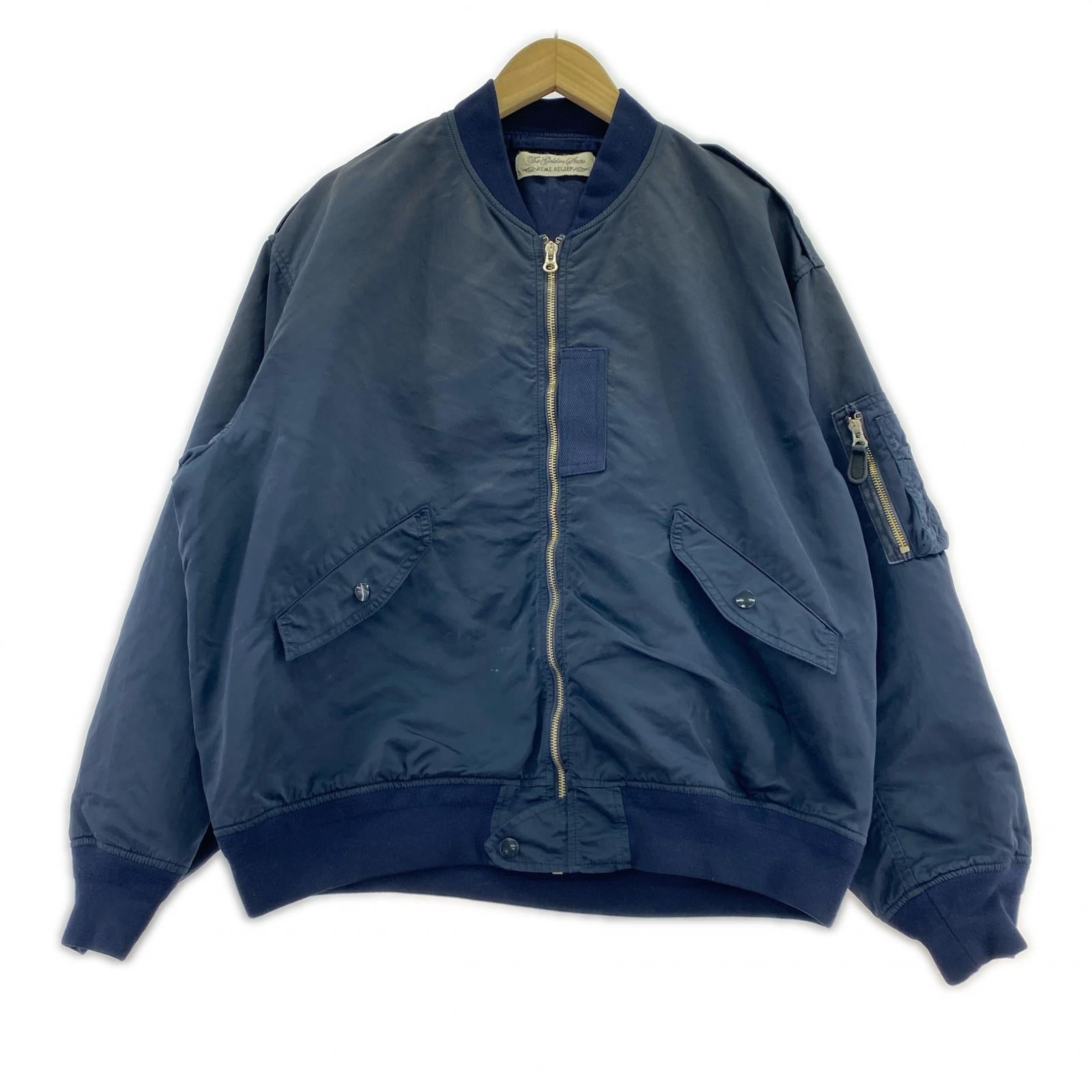 ジャケット BEAMS PLUS別注 L-2B フライトジャケット (L) ネイビー L ネイビー