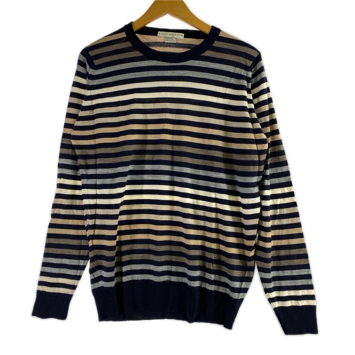 ニット JOHN SMEDLEY ボーダーニット (M) M