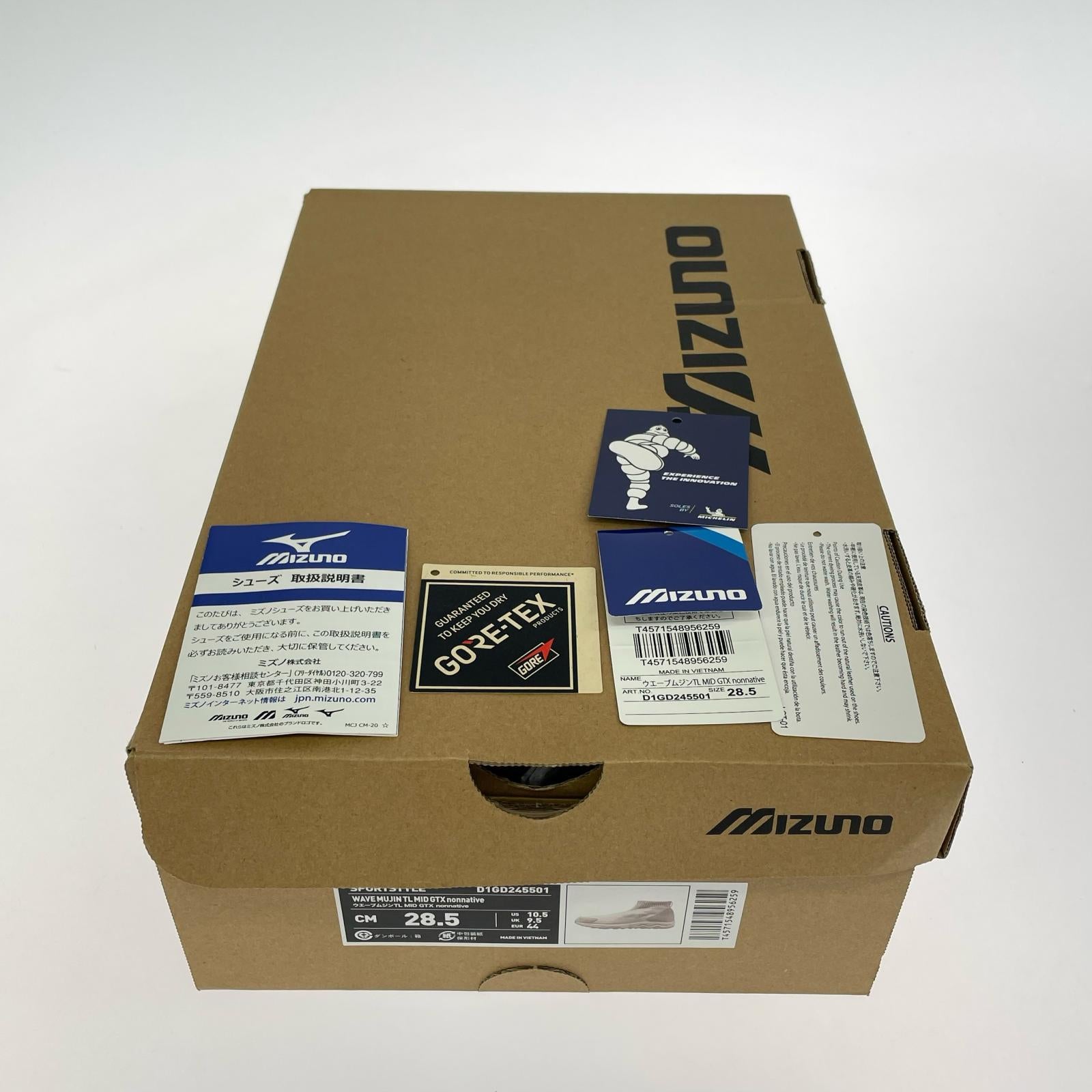 スニーカー ×MIZUNO　WAVE MUJIN TL MID GTX 28.5cm (US10 1/2 UK10 EU47) ホワイト