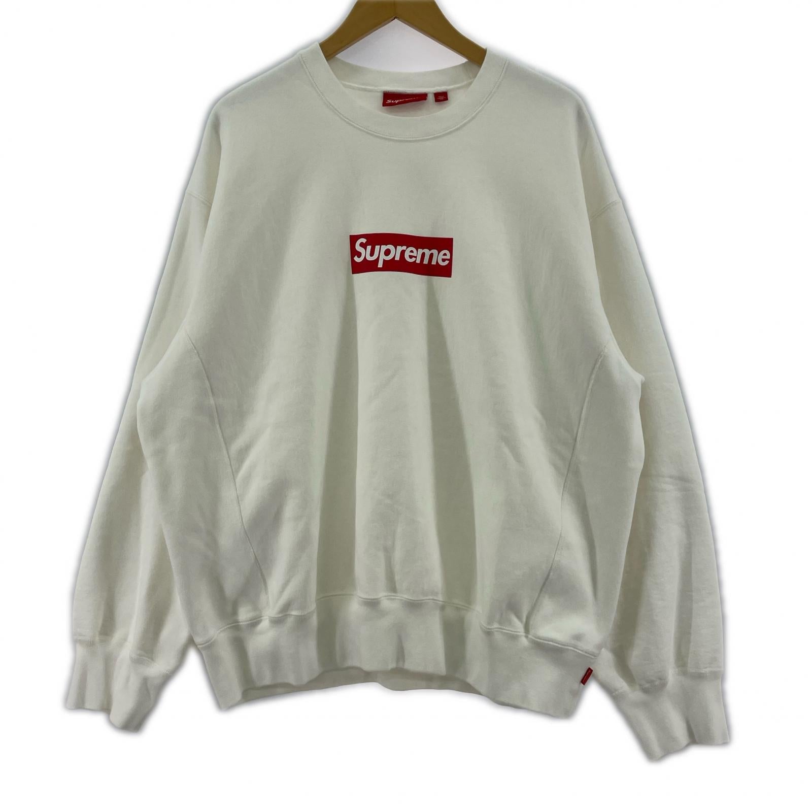 スウェット Supreme 25SS Washed Box Logo Crewneck 白 （L） L ホワイト