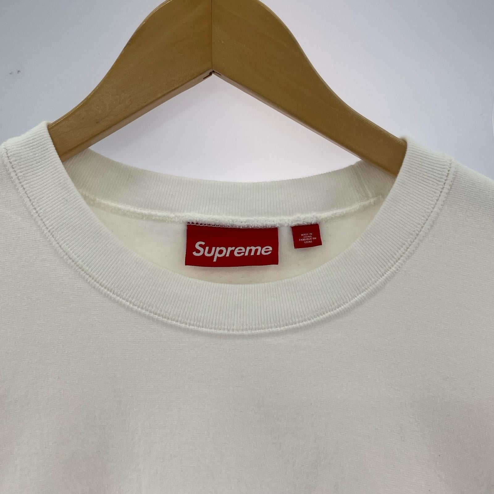 スウェット Supreme 25SS Washed Box Logo Crewneck 白 （L） L ホワイト