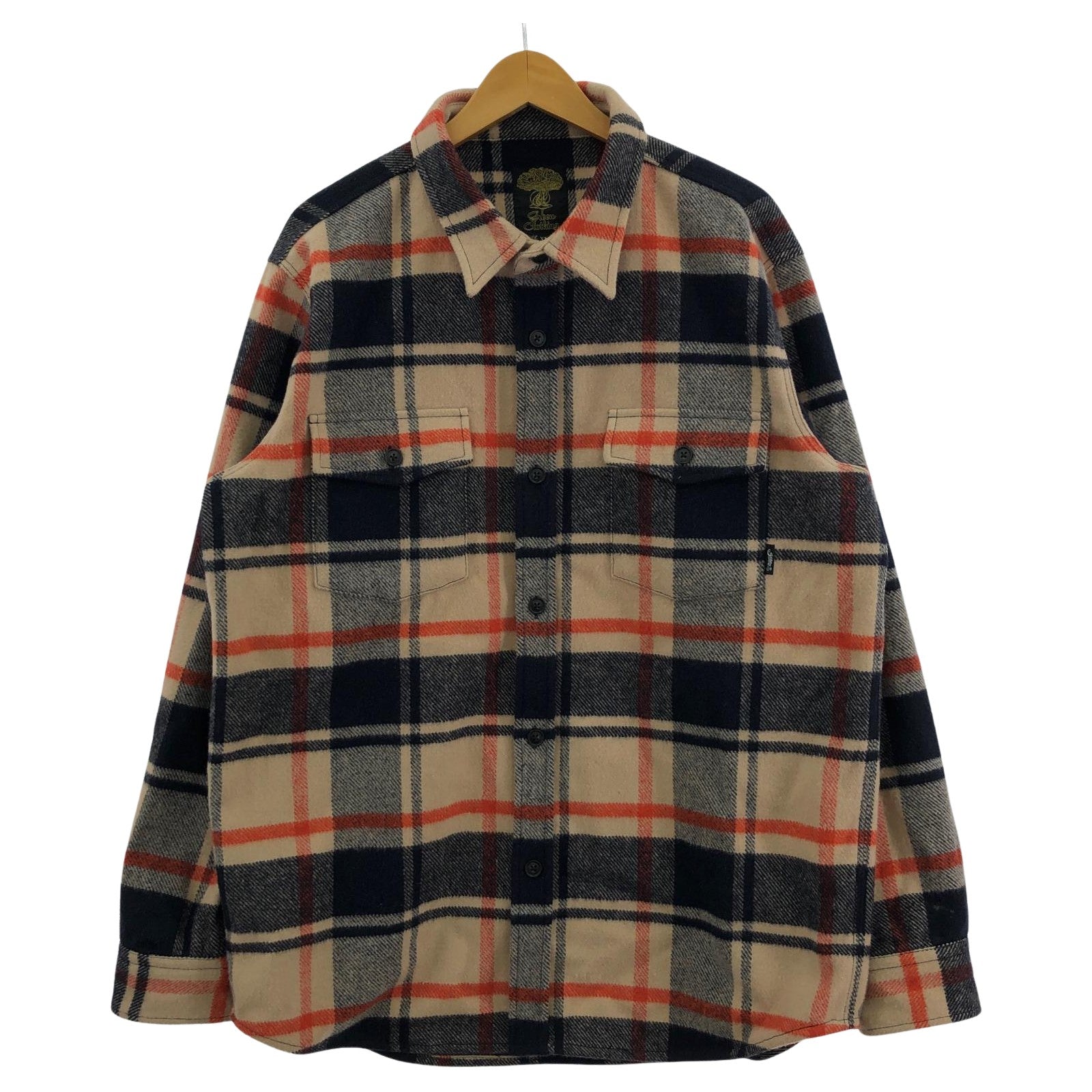 ジャケット GREENCLOTHING ウールフランネル チェック XL