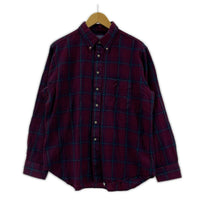 長袖シャツ 70s PENDLETON ウールシャツ 赤 (XL) レッド