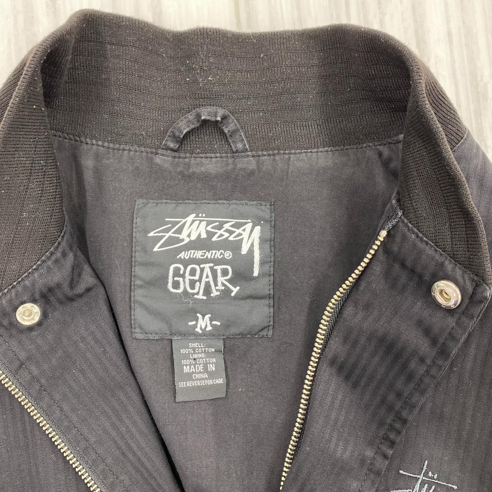 ブルゾン AUTHENTIC GEAR 比翼 黒 Ｍ M ブラック
