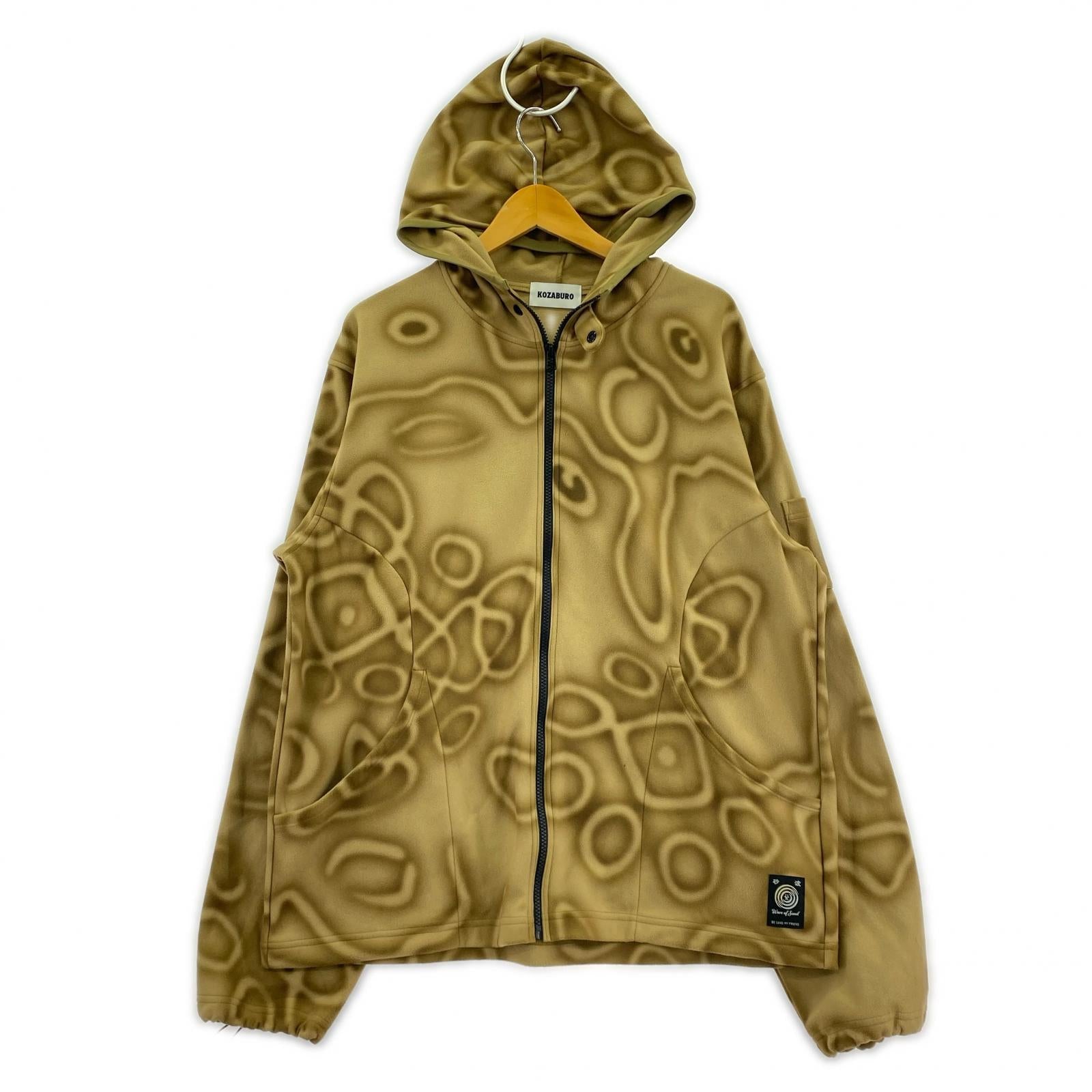パーカー KOZABURO FLEECE ZIP-UP TOP M ベージュ