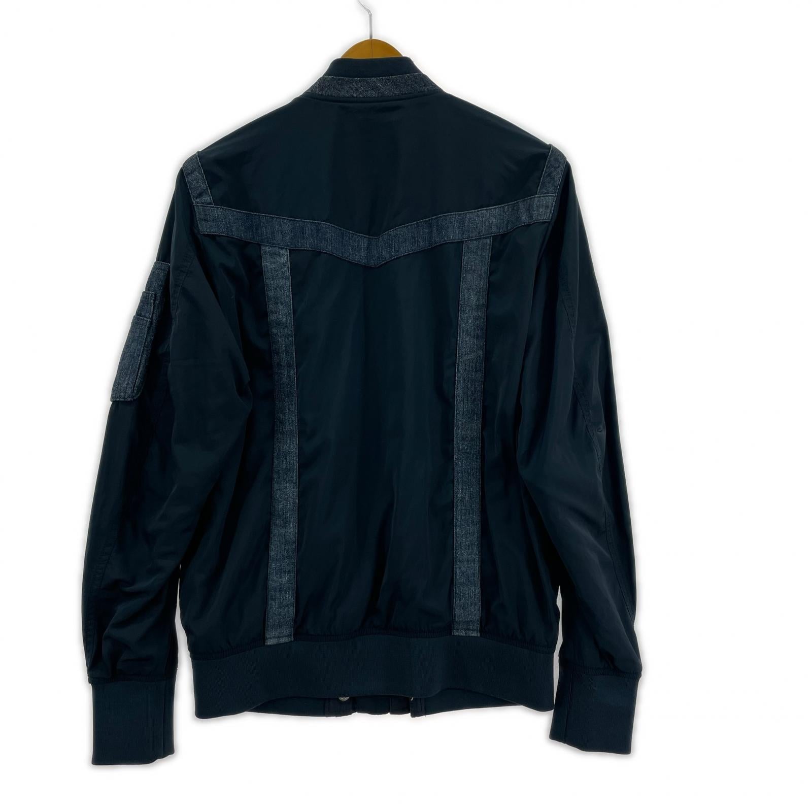 ジャケット DIESEL デニムテープ ナイロンボンバージャケット ネイビー ネイビー