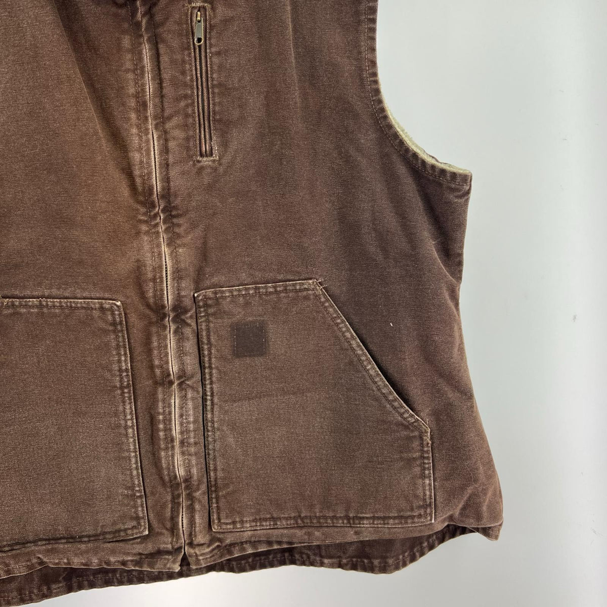その他アウター メキシコ製 ダックベスト BRN XL LL