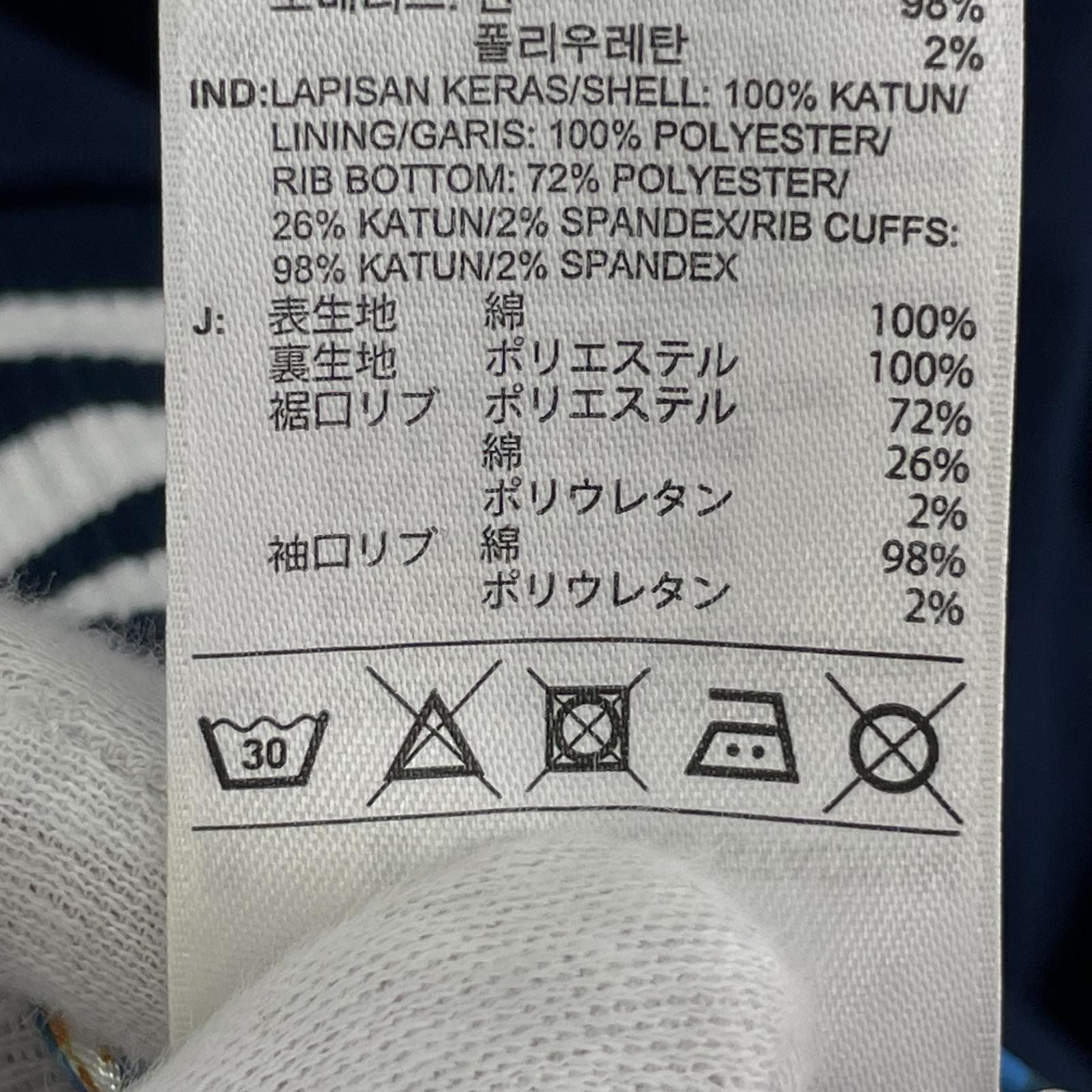 ブルゾン 柄　ネイビー