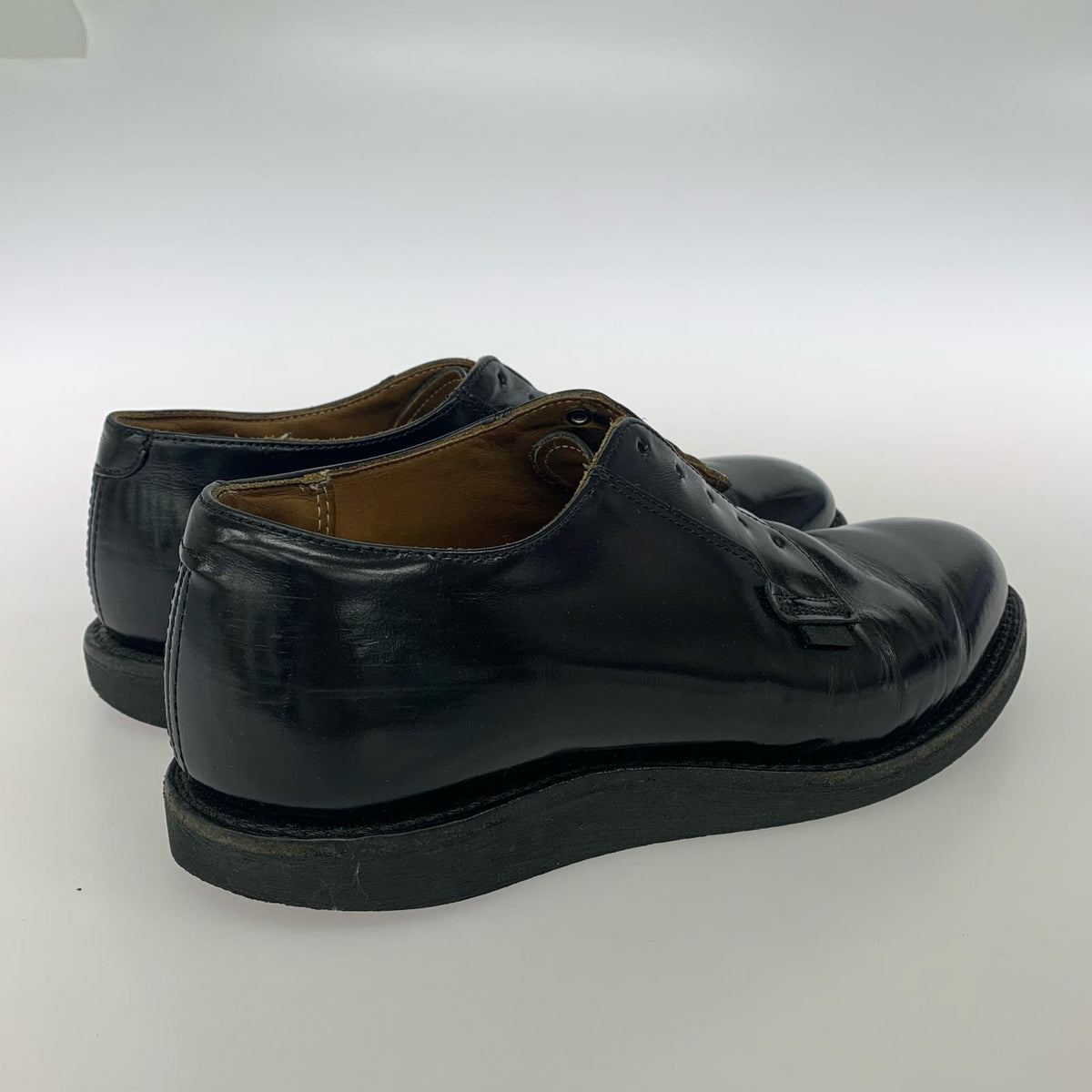 シューズ 101 POSTMAN OXFORD USA製 23年 黒 9.5 27.5cm (US9 1/2 UK9 EU45) ブラック