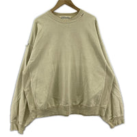 その他トップス REMI RELIEF ダメージ加工スウェット L L ベージュ