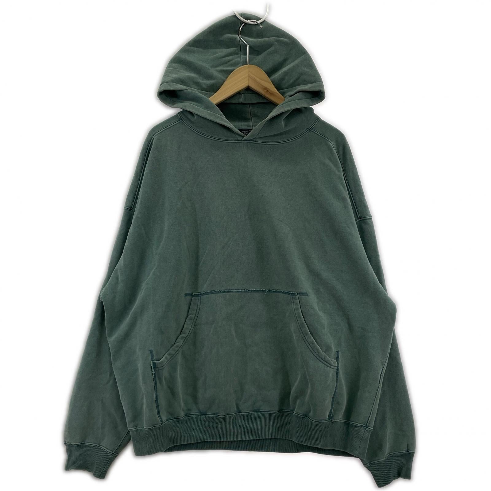 その他トップス REMI RELIEF 製品染プルオーバーパーカー M M グリーン