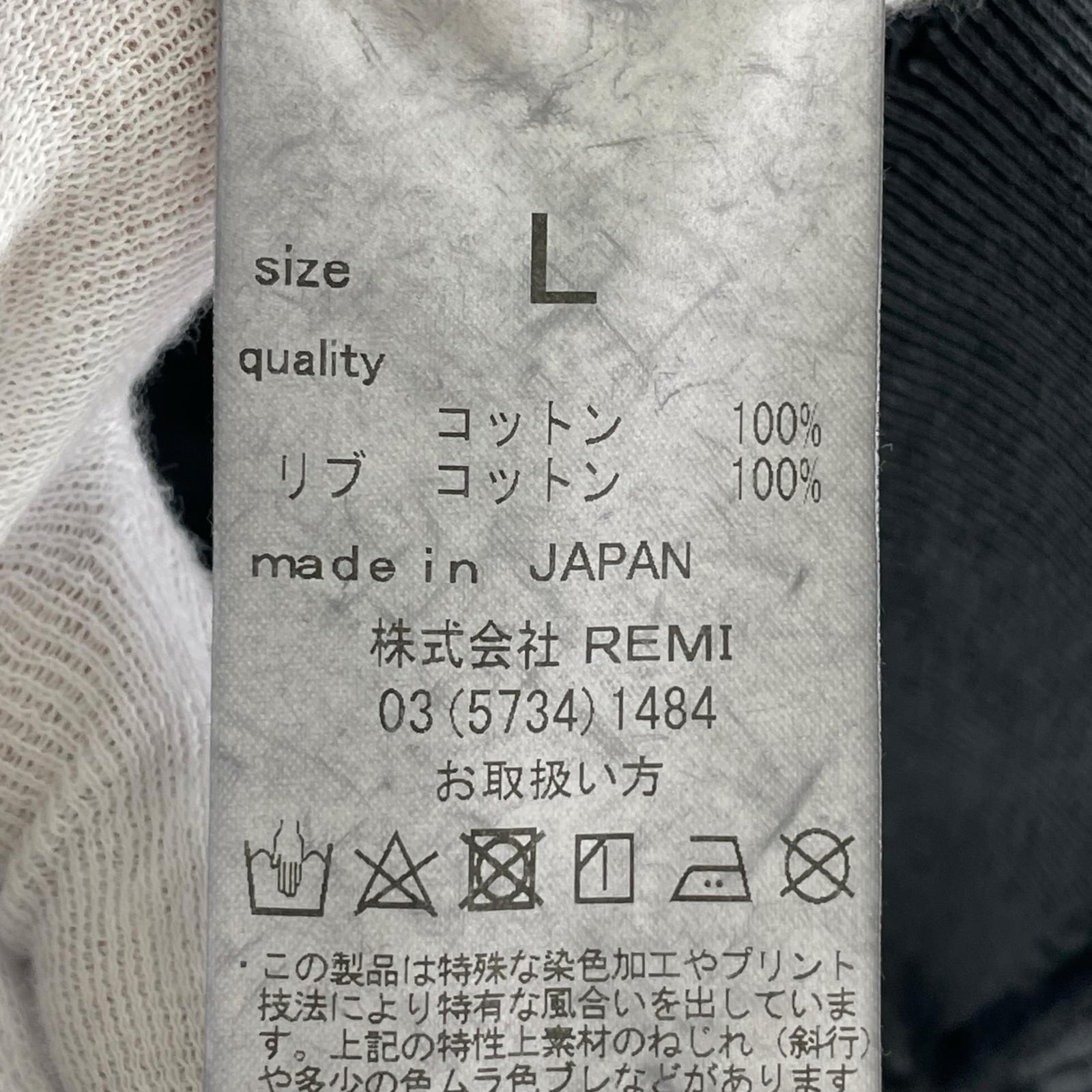 その他トップス REMI RELIEF ダメージ加工スウェット L L グレー