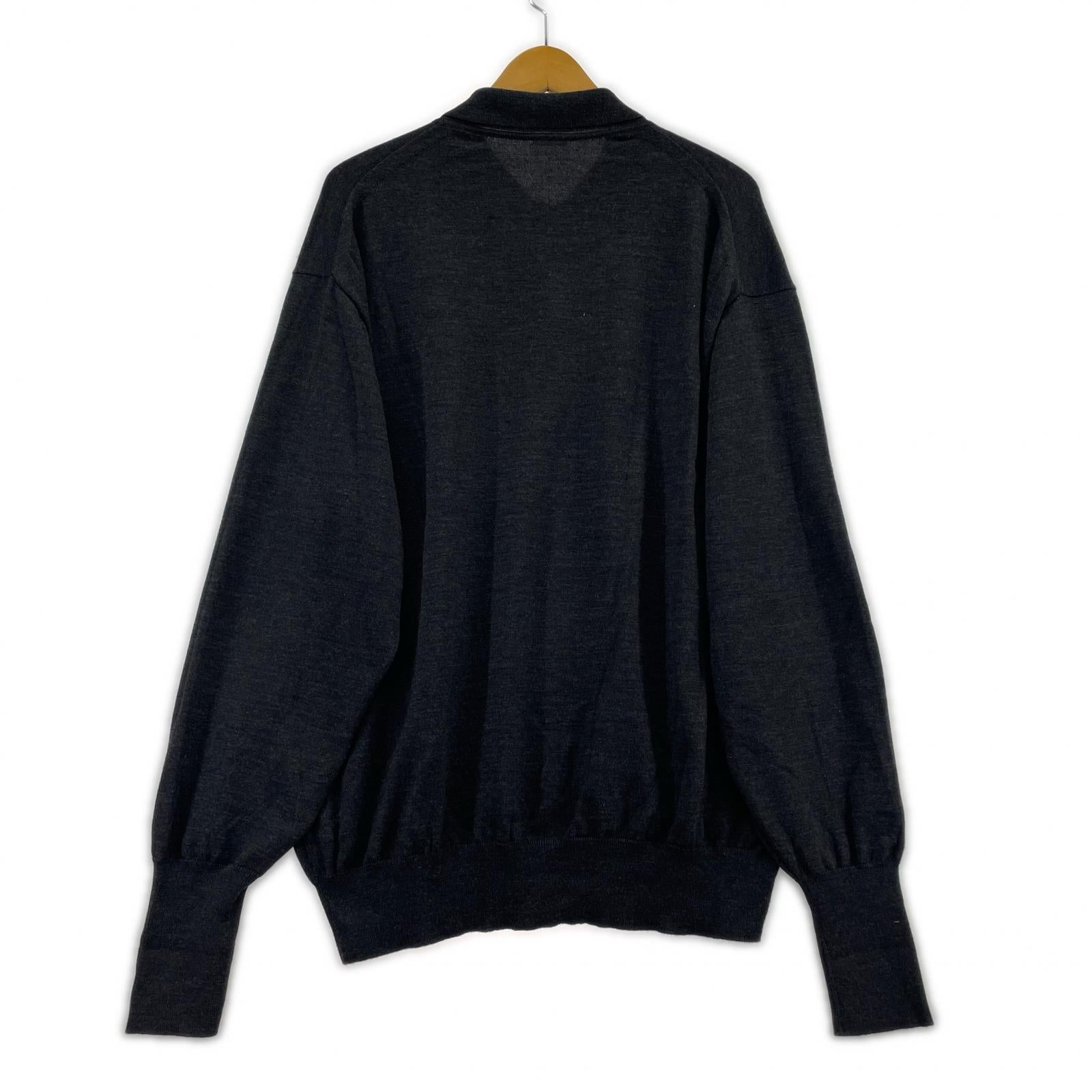 その他トップス A.PRESSE ニットポロ 内タグ欠損 ブラック