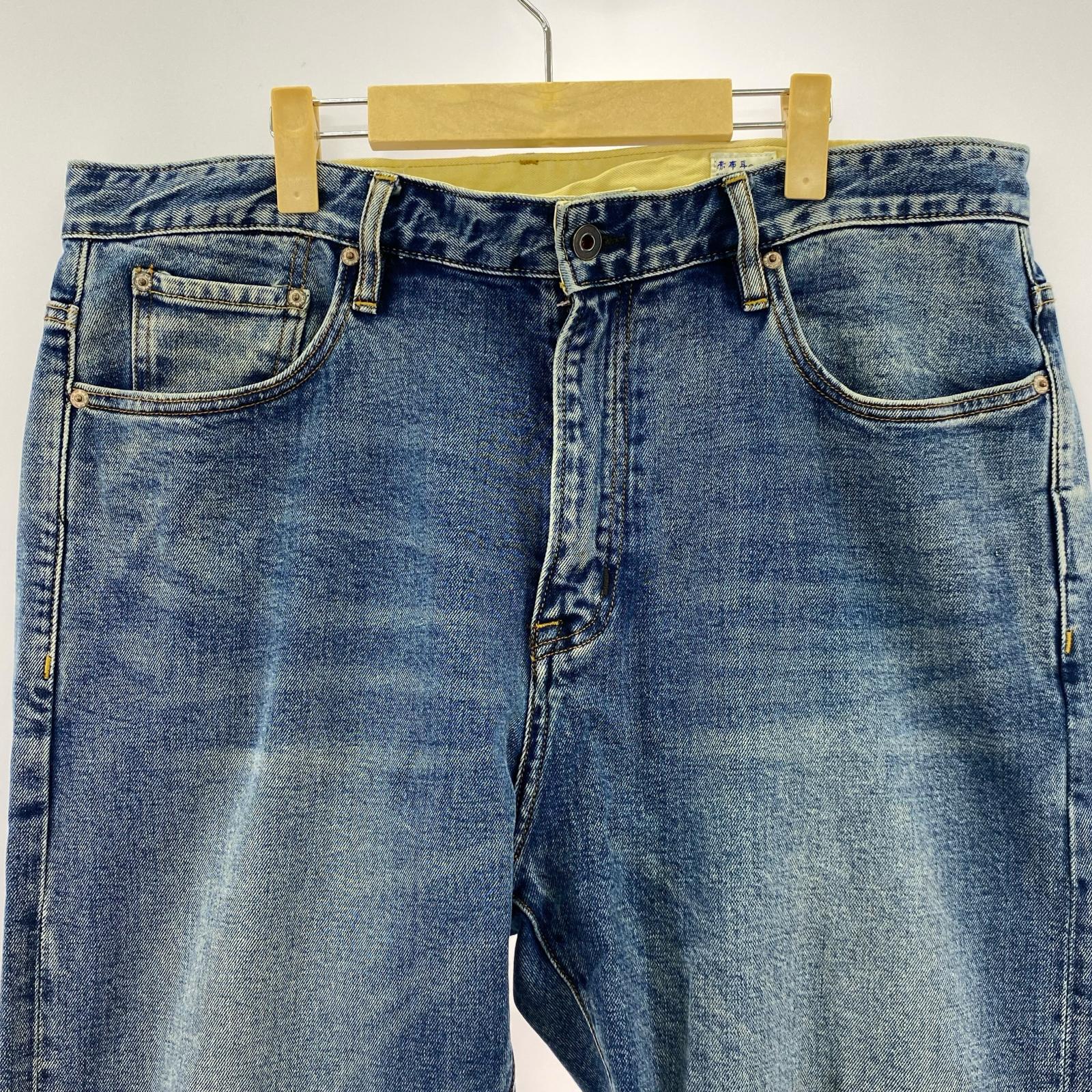 デニムパンツ GRITTY SAVAGE NARROW 赤耳 デニムパンツ W38 ブルー