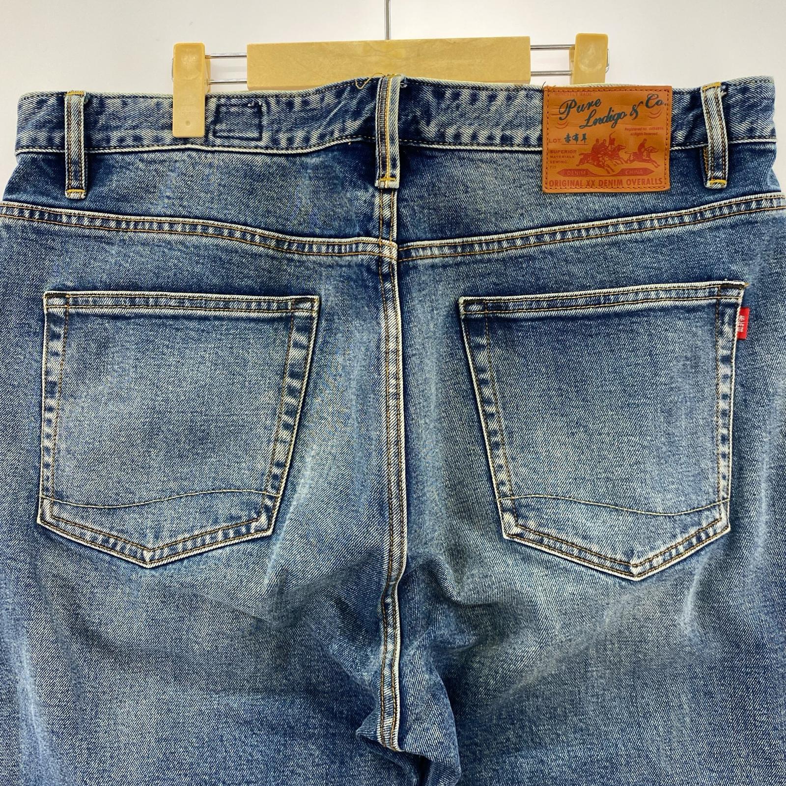 デニムパンツ GRITTY SAVAGE NARROW 赤耳 デニムパンツ W38 ブルー