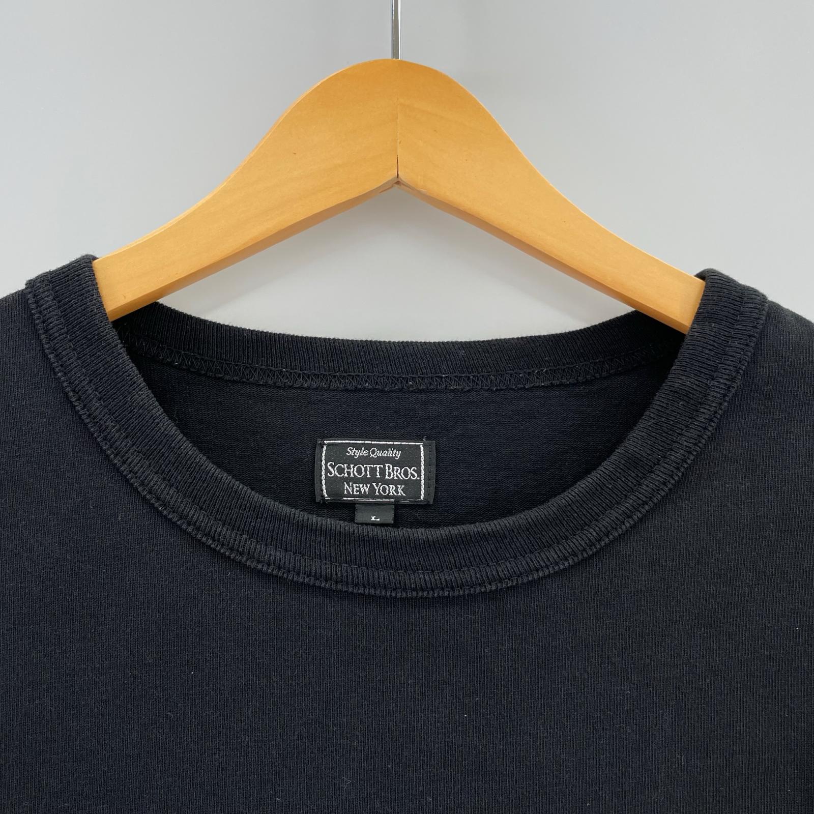 半袖Ｔシャツ ONE STAR LEATHER POCKET TEE 黒 (L) L ブラック