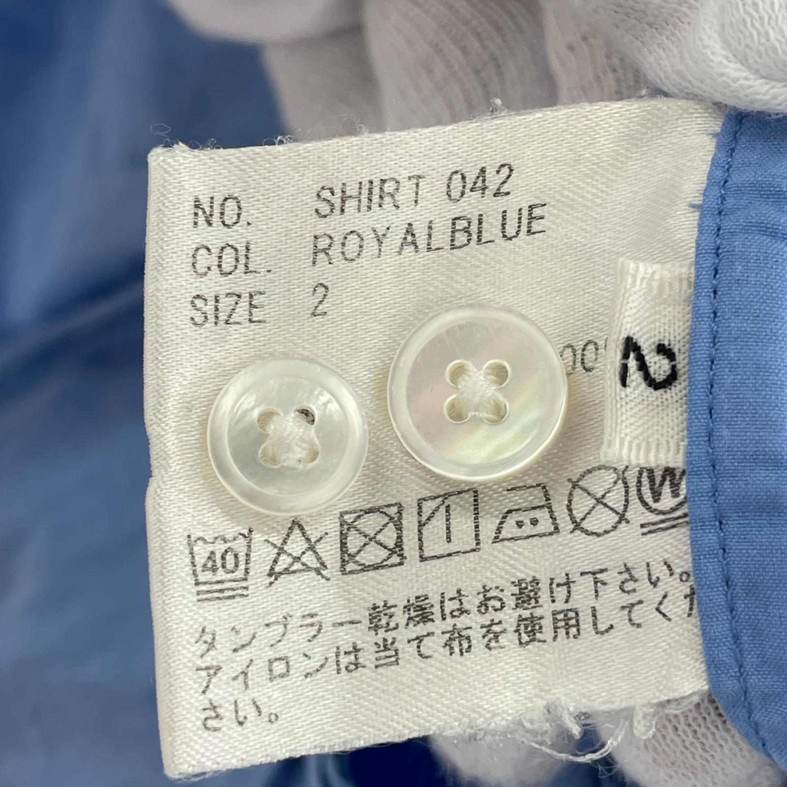 長袖シャツ SHIRT 042 2 ブルー