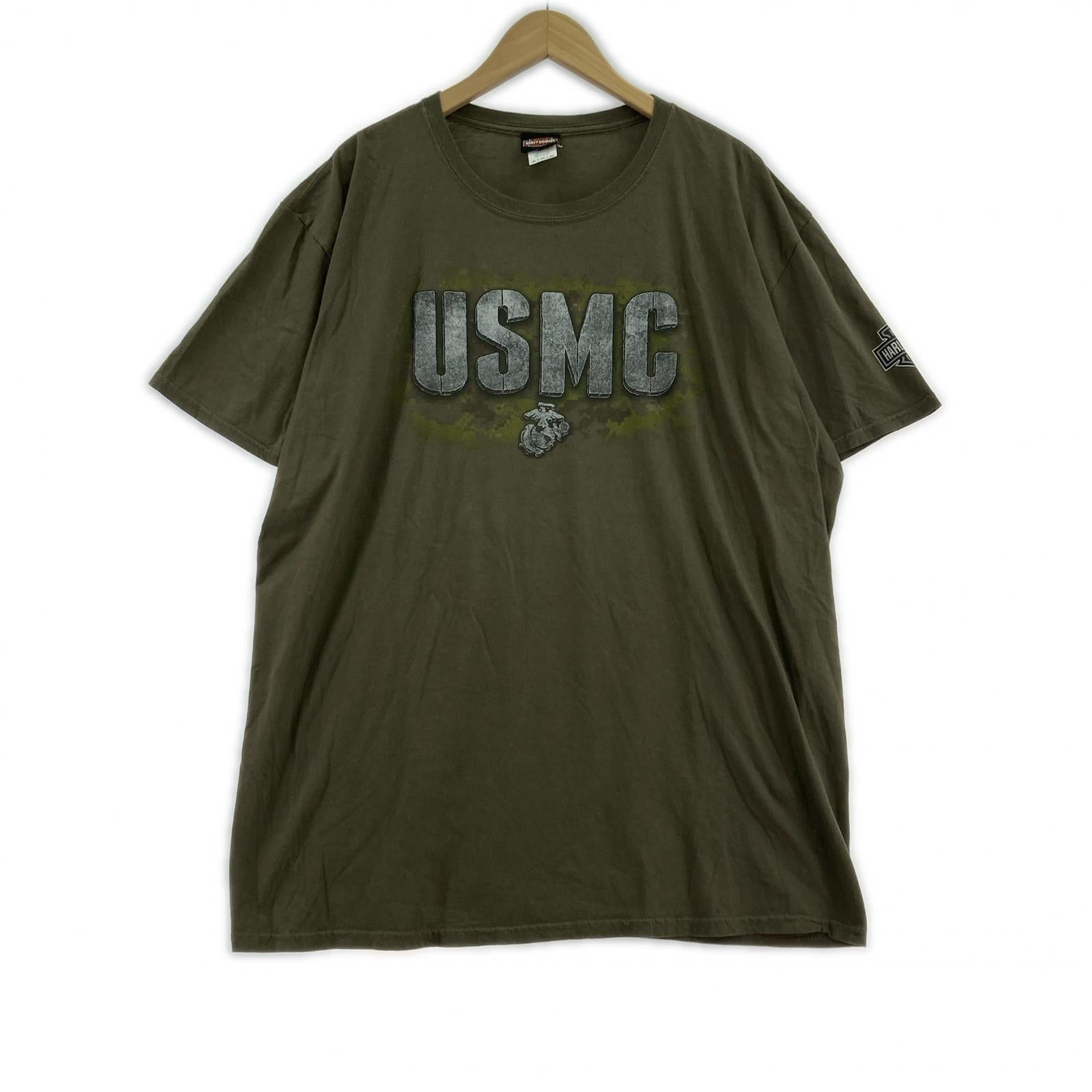 半袖Ｔシャツ Harley-Davidson USMC TEE カーキ (2XL) カーキ