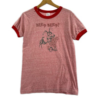 半袖Ｔシャツ 80s リンガーT ワイリーコヨーテ 霜降り (M) M レッド