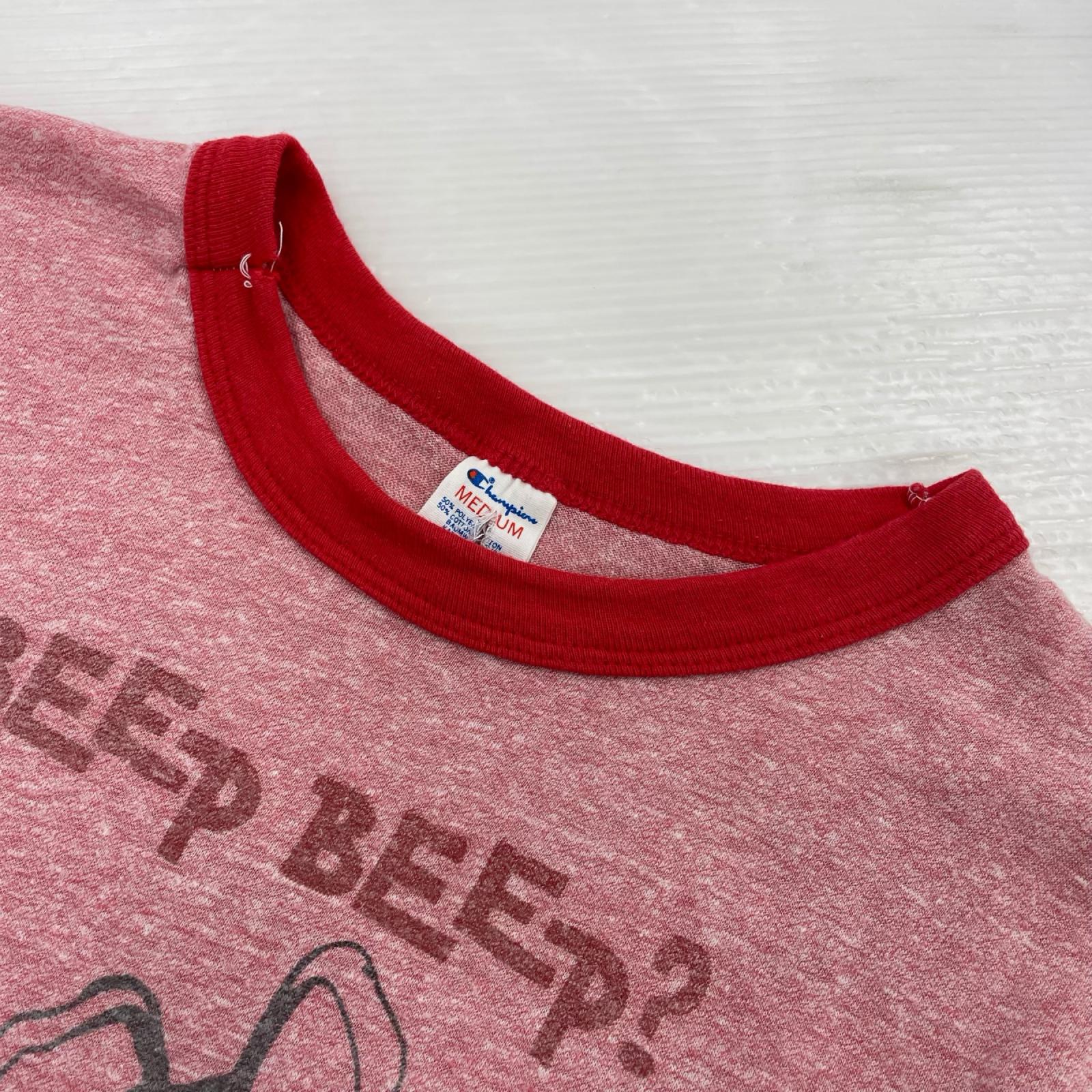 半袖Ｔシャツ 80s リンガーT ワイリーコヨーテ 霜降り (M) M レッド