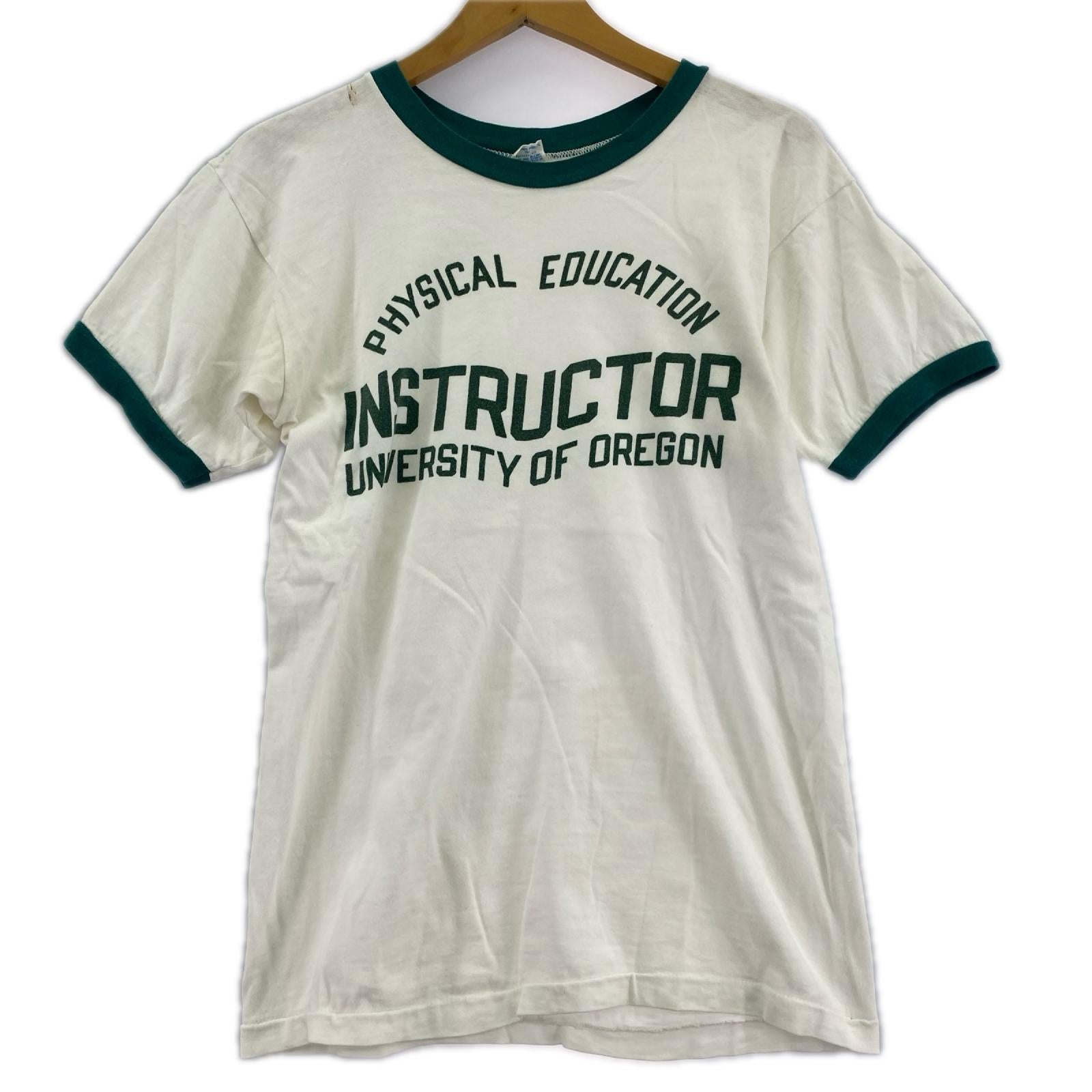 半袖Ｔシャツ 70s リンガーT INSTRUCTOR (M) M ホワイト