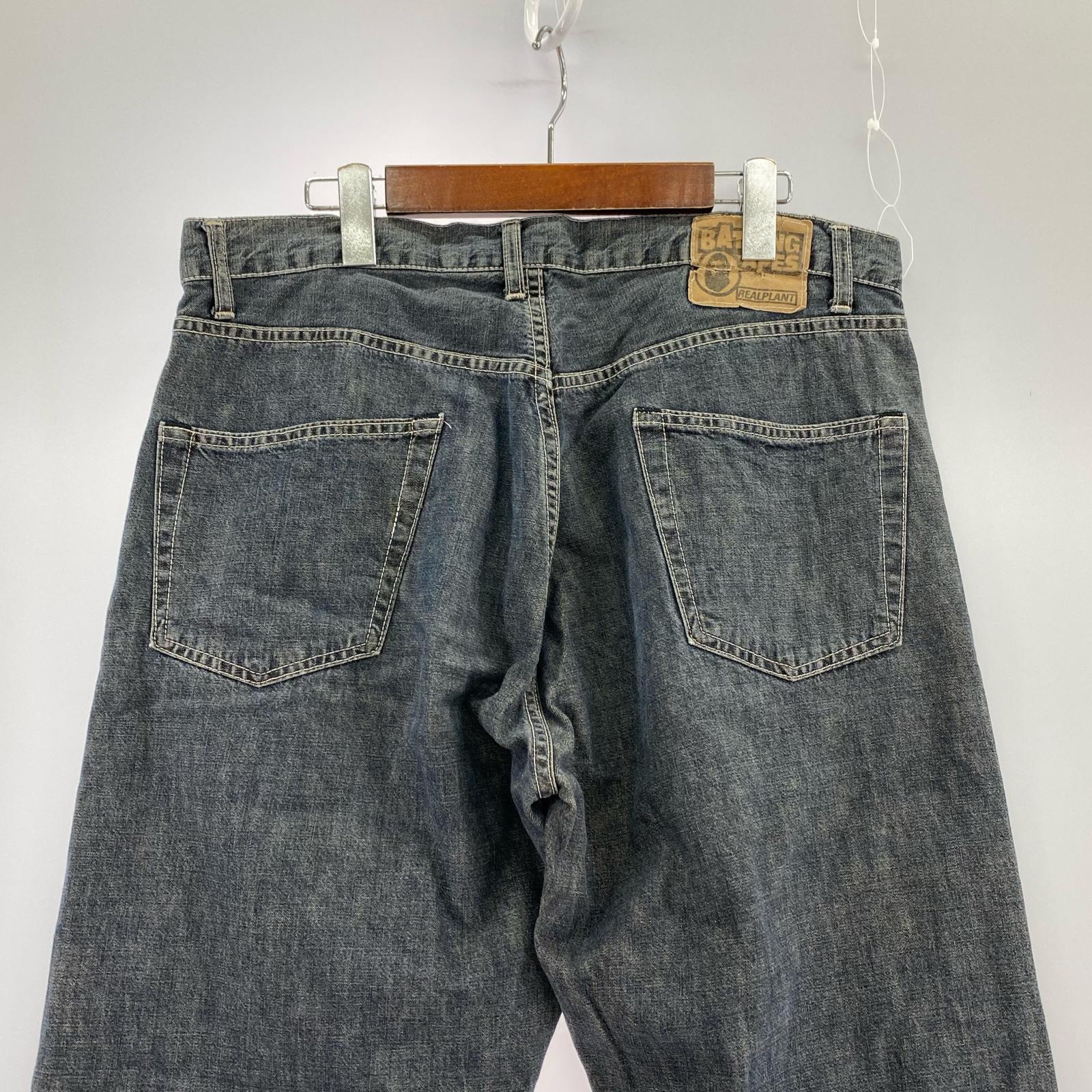 デニムパンツ 初期 三角タグ 黒系 (実寸36) L ブラック