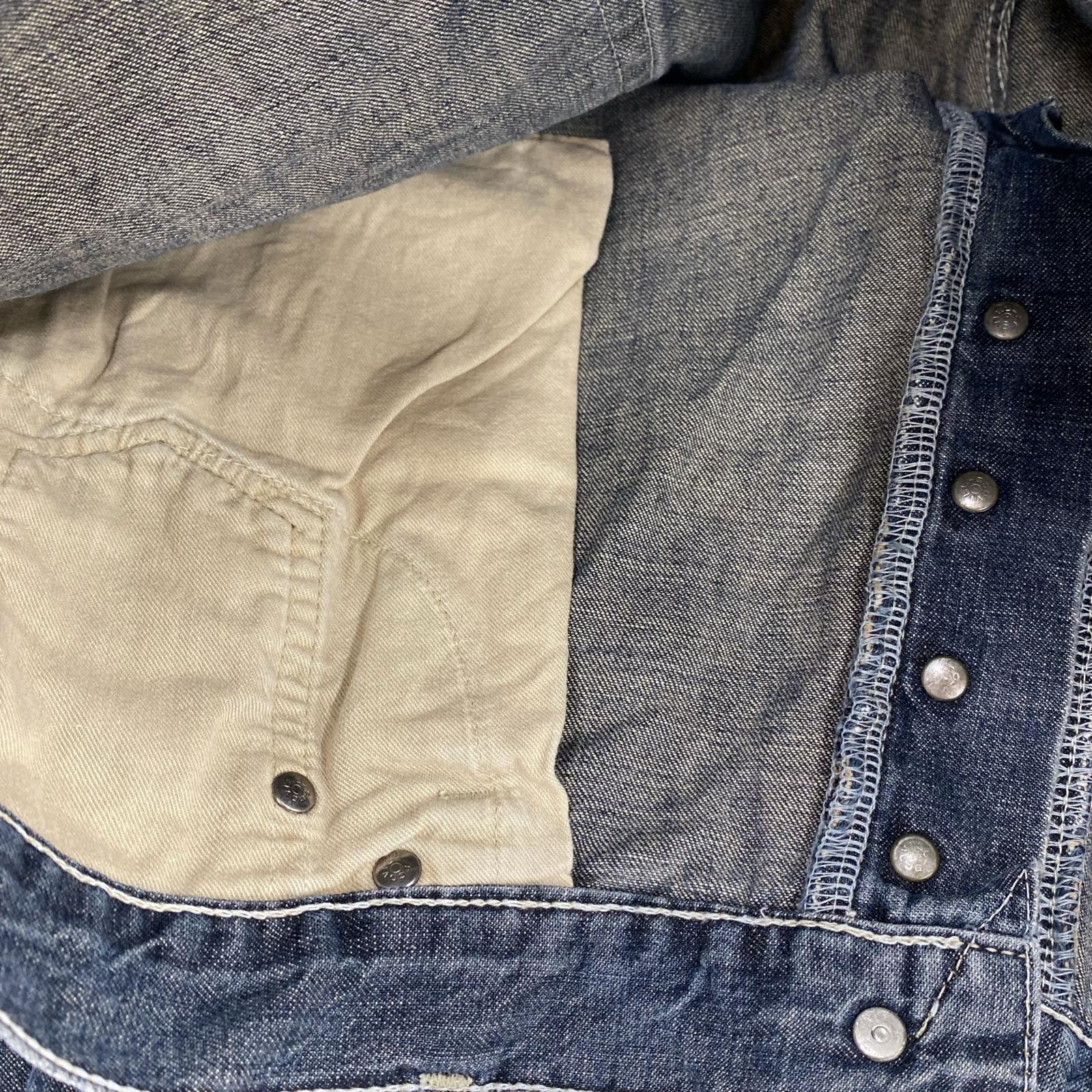 デニムパンツ 初期 三角タグ 黒系 (実寸36) L ブラック