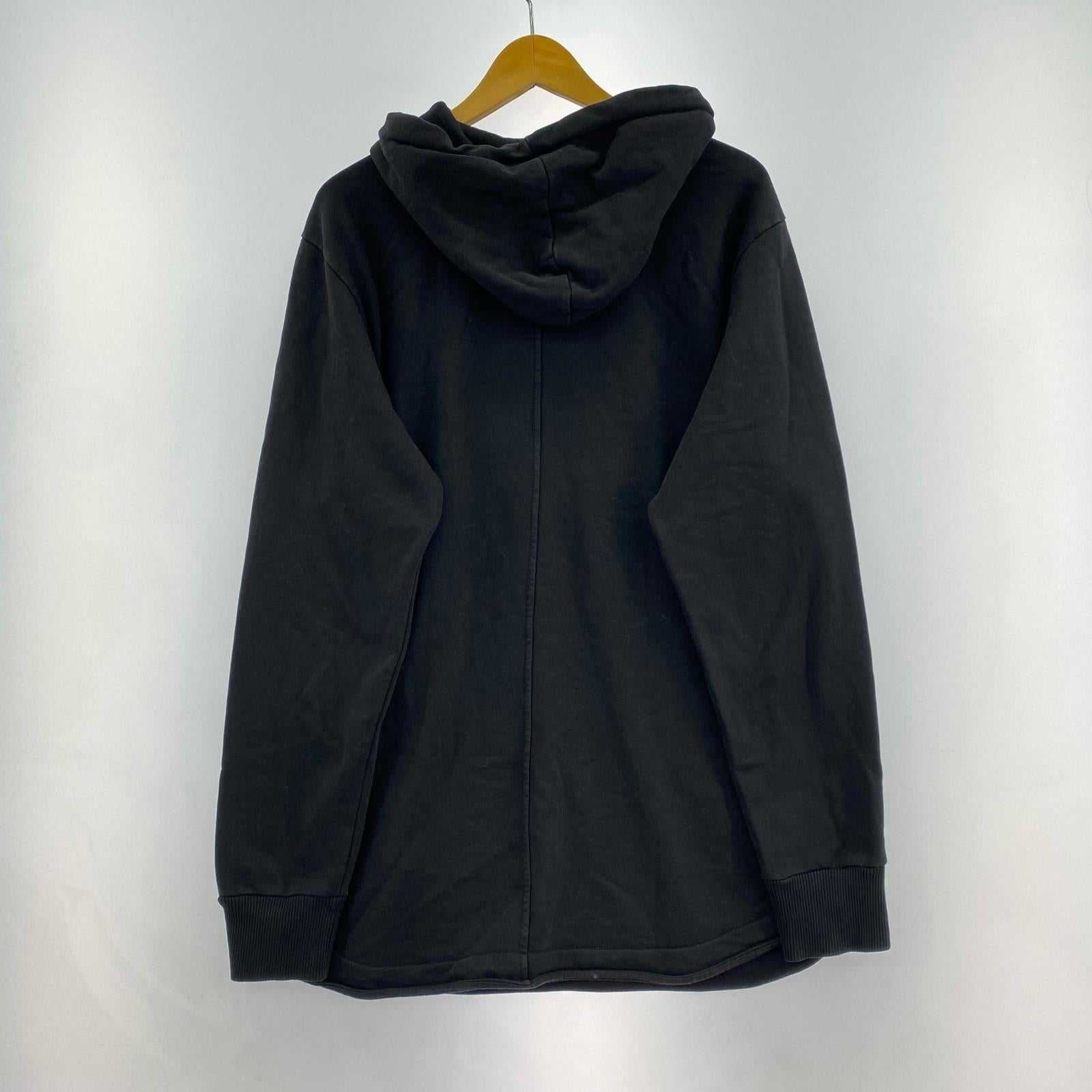 パーカー ダブルチャック 黒 (L) L ブラック