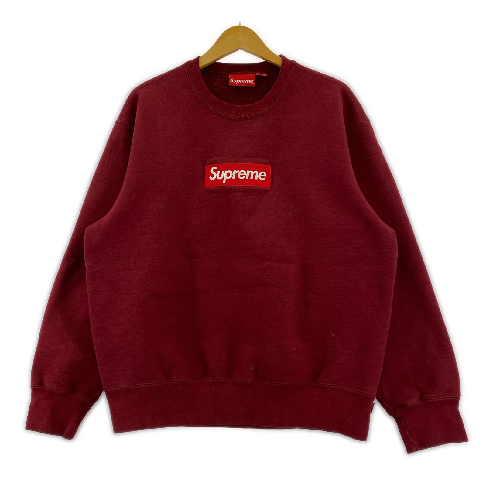 スウェット Box Logo Crewneck Cardinal M M レッド