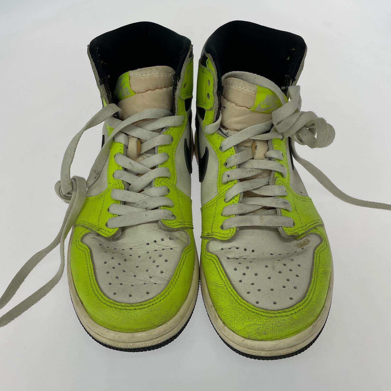 スニーカー AIR JORDAN 1 RETRO HIGH OG volt/black 25.5cm (US7 1/2 UK7 EU41) グリーン
