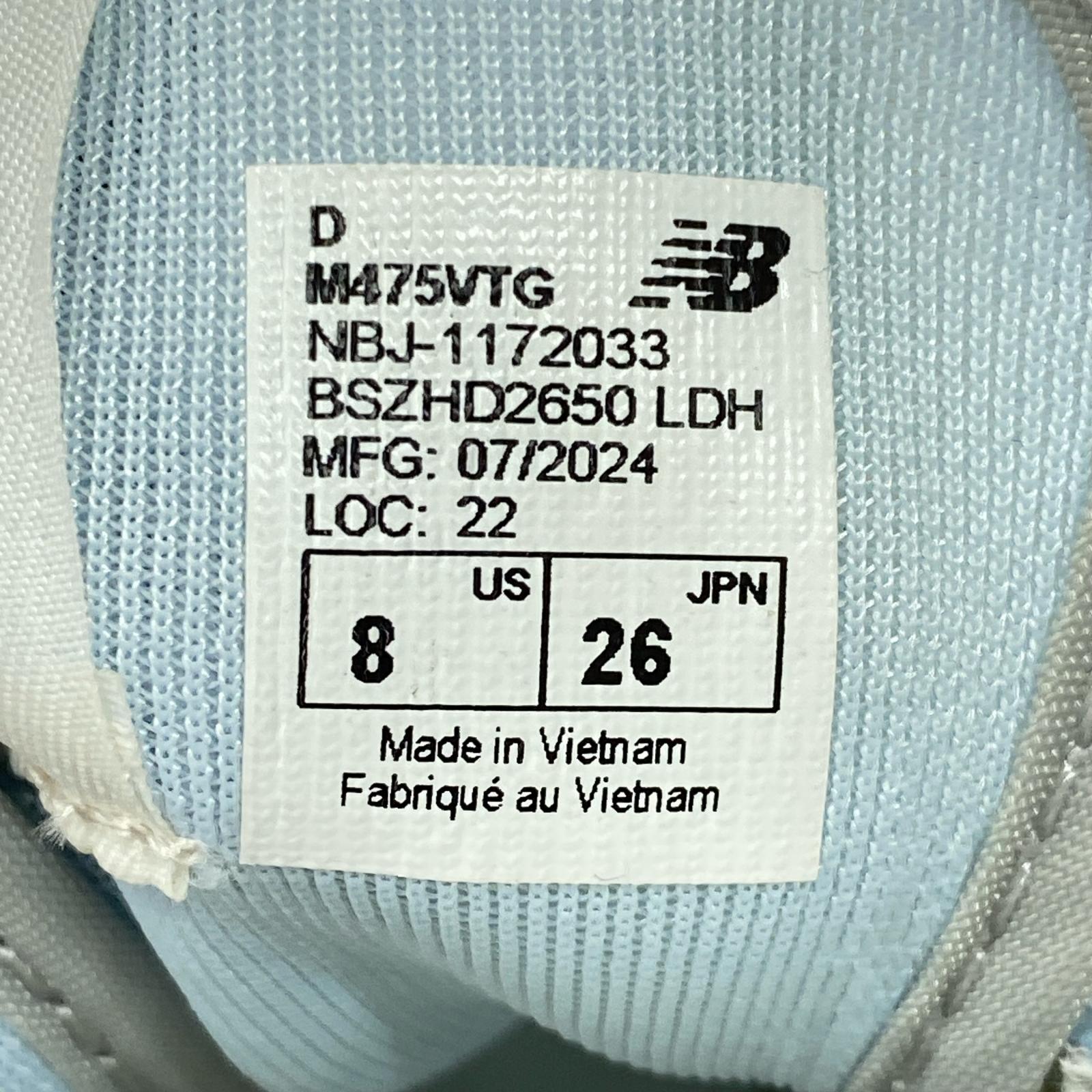 スニーカー 475 "Quarry Blue/Chrome Blue/Heron Blue"