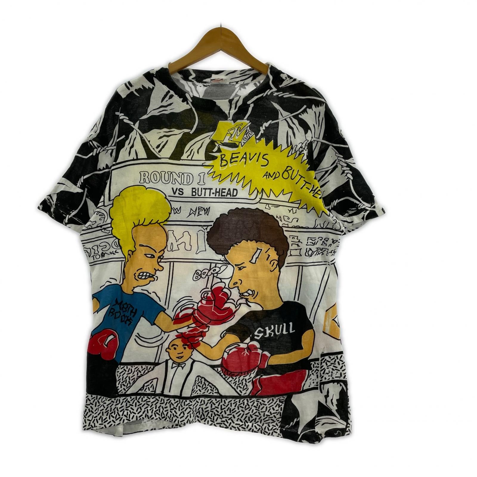 半袖Ｔシャツ crazy 90s ビーバス＆バット L