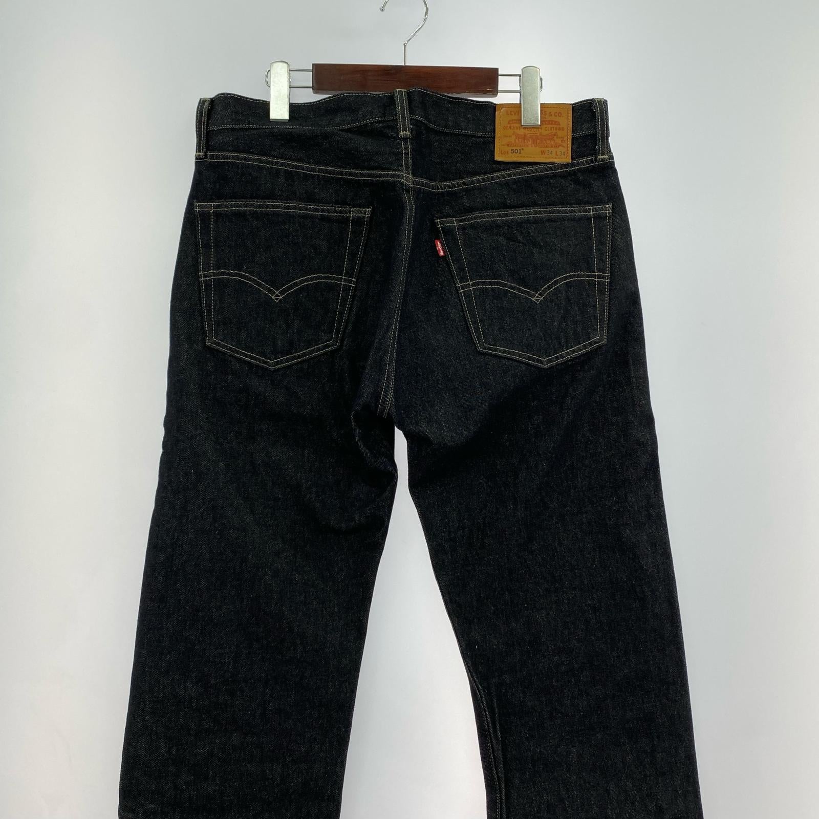 デニムパンツ PREMIUM BLACK 501 デニムパンツ W34 34 ブラック