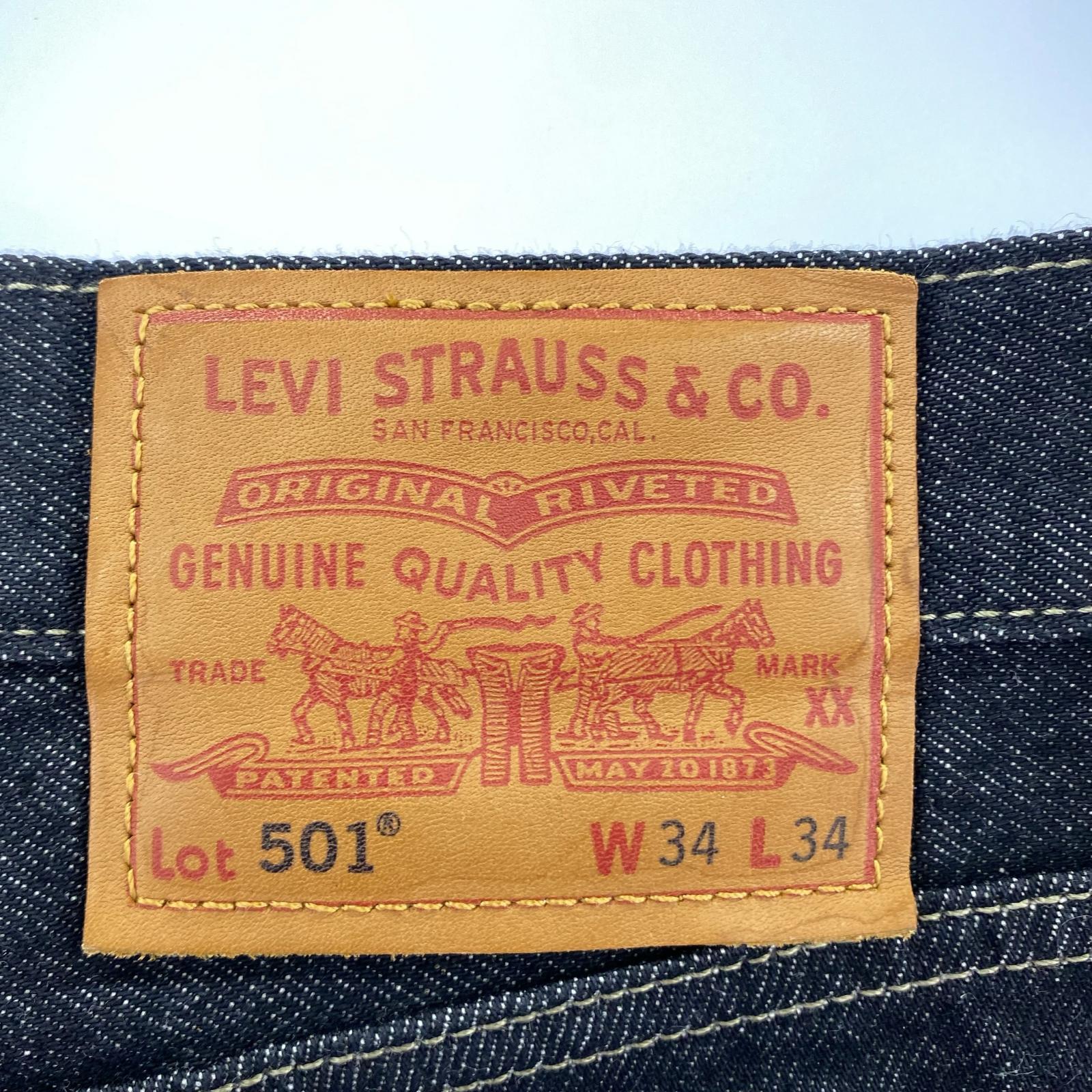 デニムパンツ PREMIUM BLACK 501 デニムパンツ W34 34 ブラック
